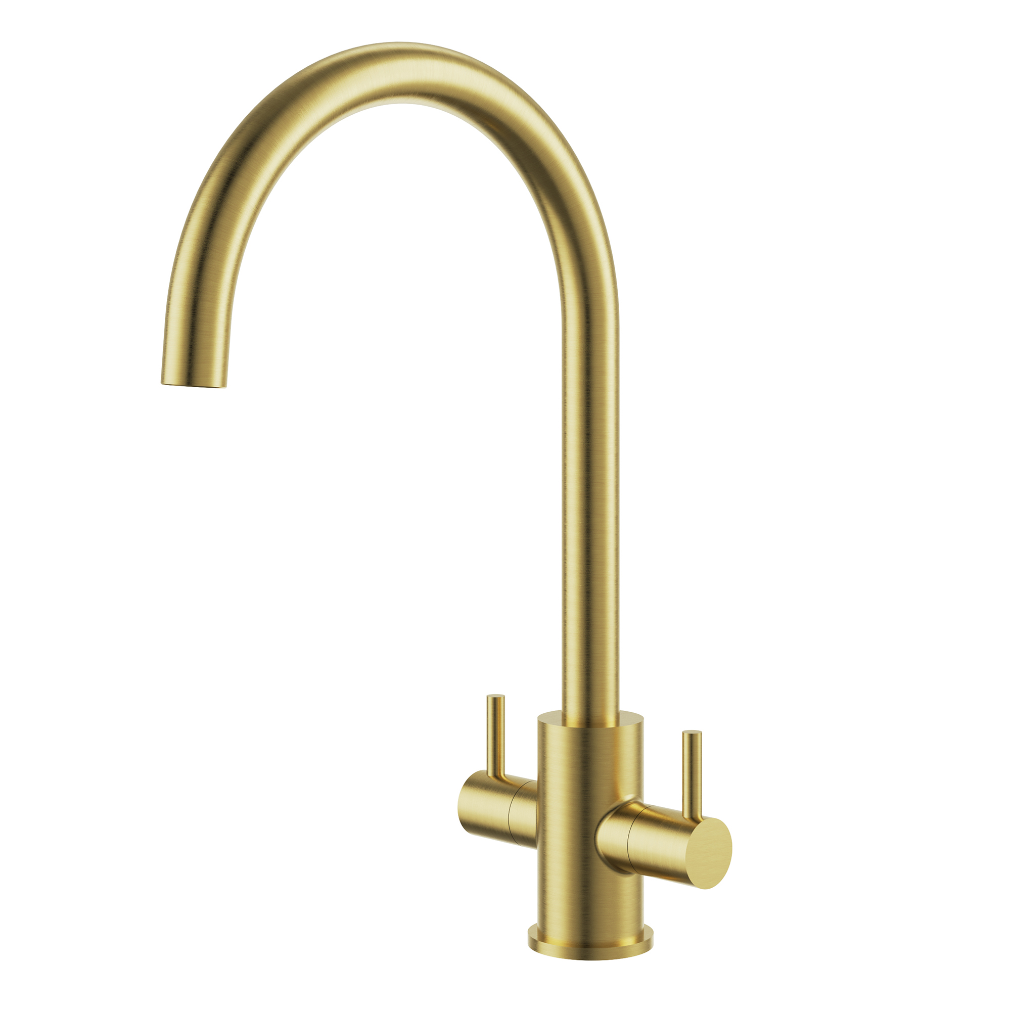 Clearwater Loreto Twin Lever Mono Kitchen Mixer Tap