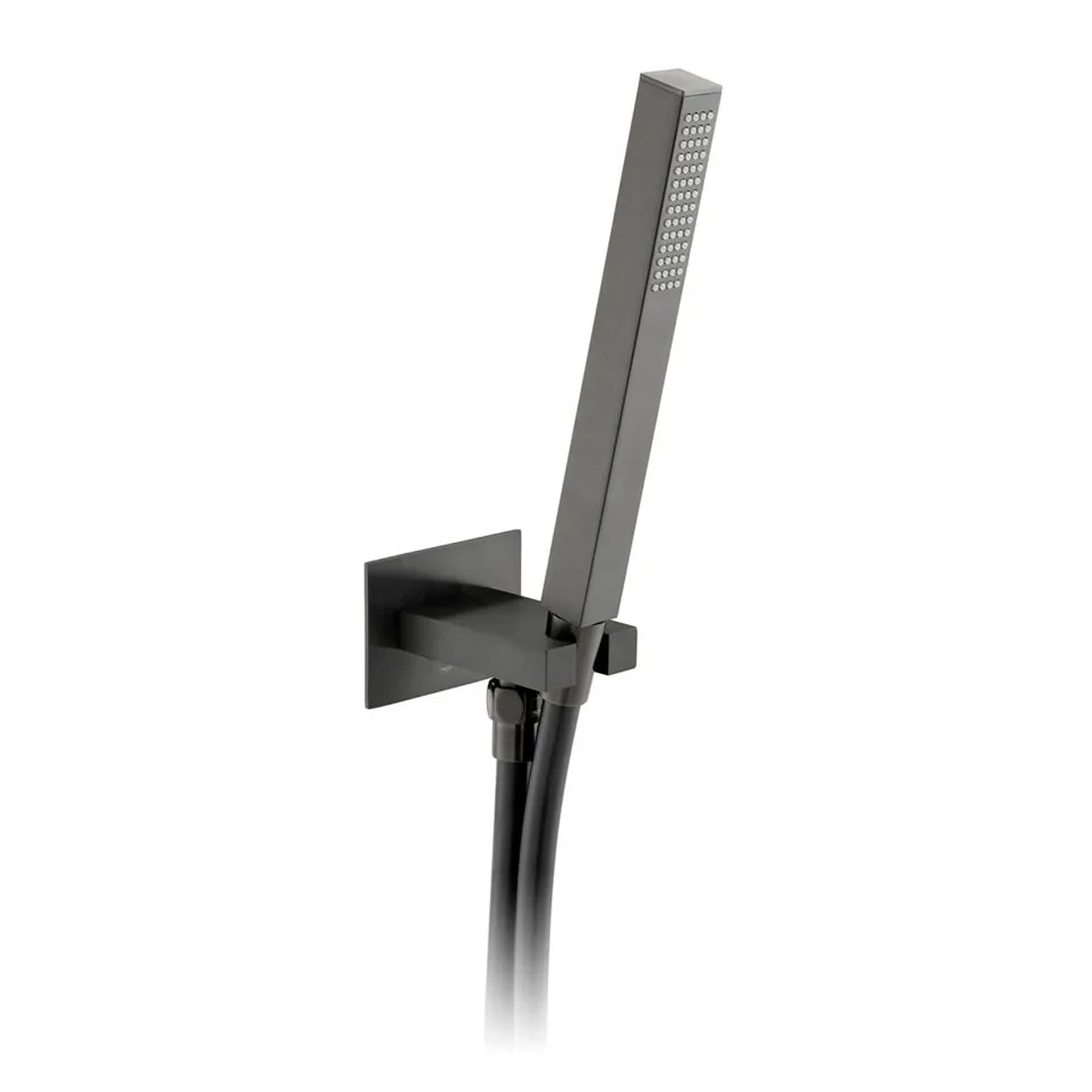 Vado Individual Square Shower Handset with Integrated Outlet & Holder