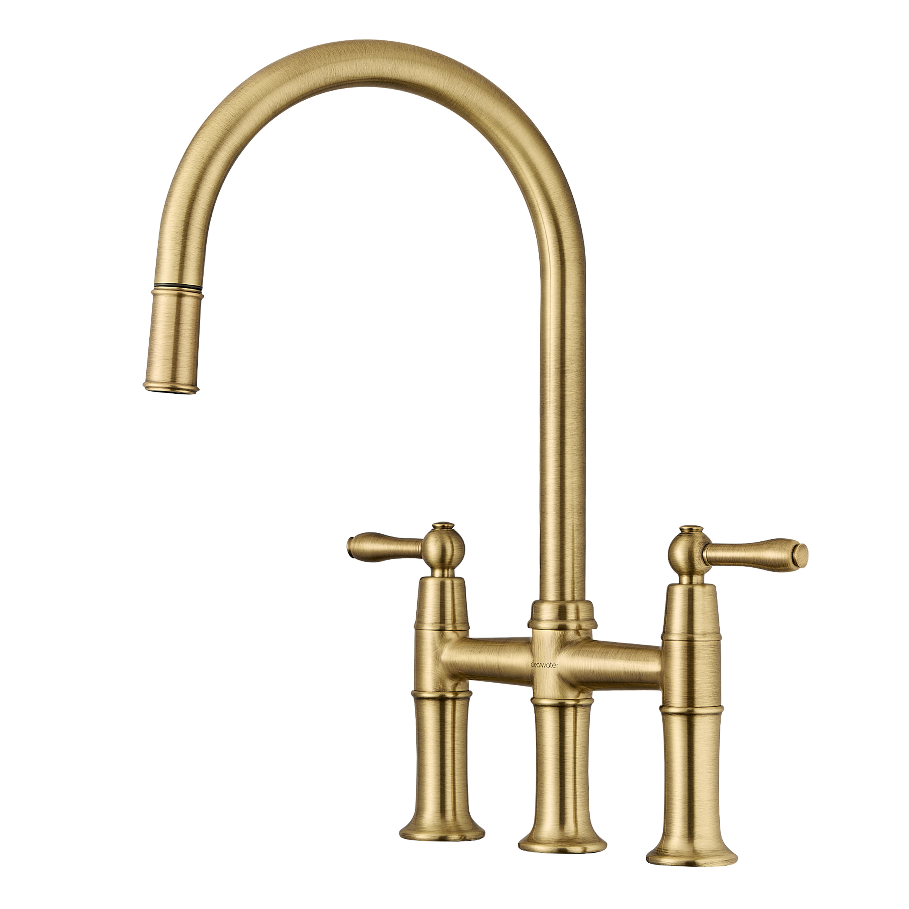 Clearwater Broadway Traditional Pull Out Bridge Kitchen Mixer Tap