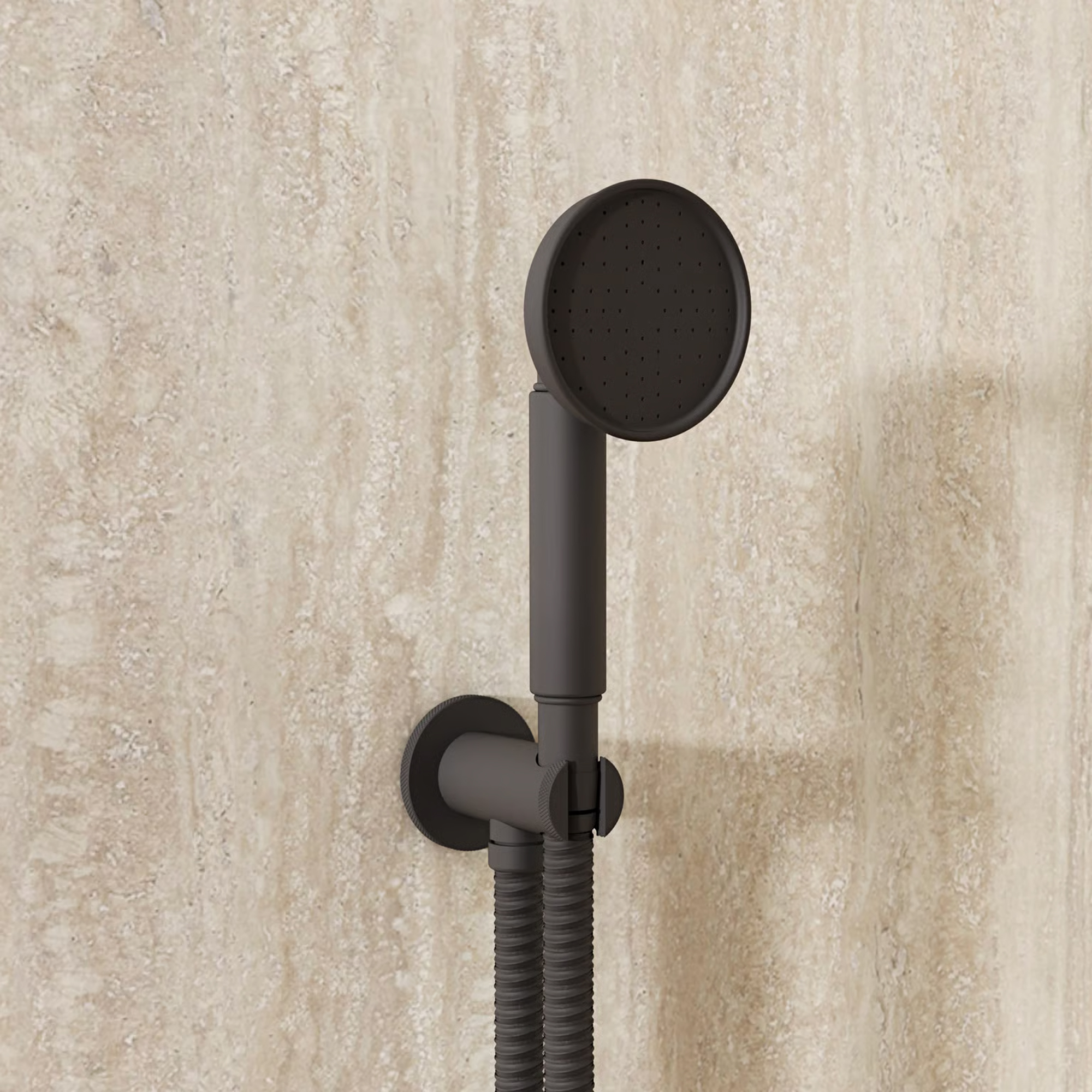 Crosswater MPRO Industrial Wall Outlet, Shower Handset & Hose