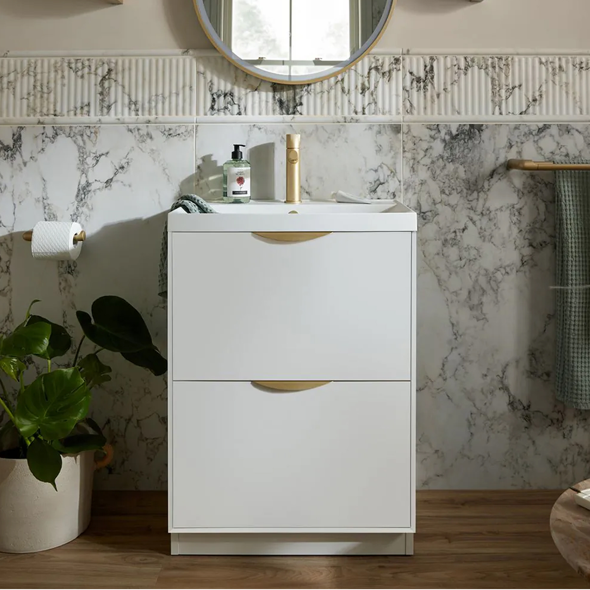 Vado Safari 600mm Floorstanding Vanity Unit & Basin