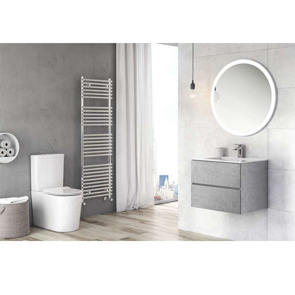 Harbour Substance 600mm 2 Drawer Wall Mounted Vanity Unit & Basin Options - Concrete Effect