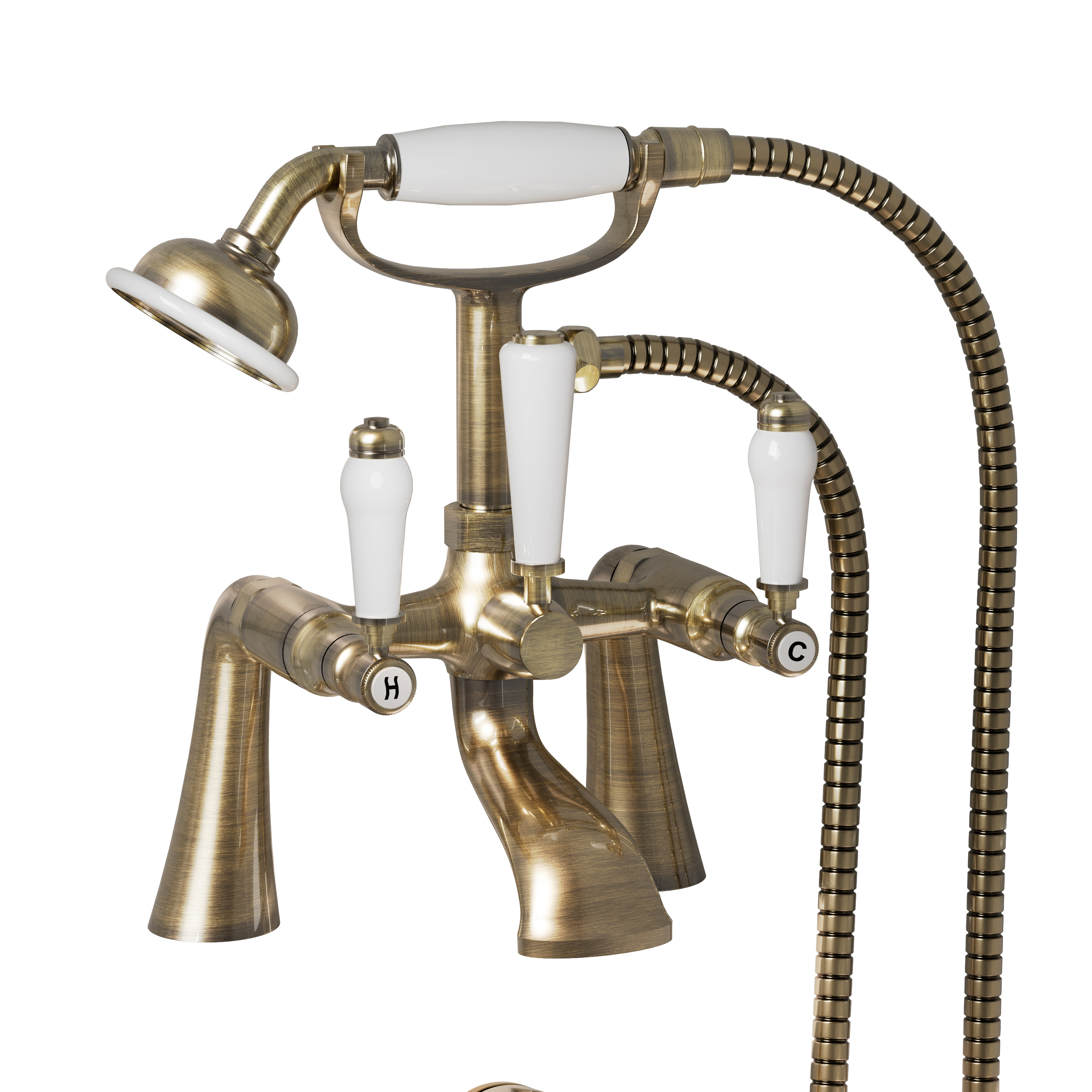 Butler & Rose Eliza Lever Deck Mounted Bath Shower Mixer Tap