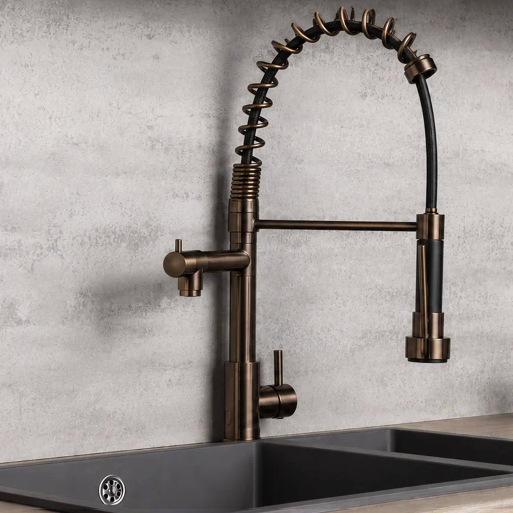 Top-Fix Alto Multiuse Pull Out Mono Kitchen Mixer Tap