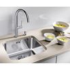 Blanco Supra 400-U 1 Bowl Undermount Brushed Stainless Steel Kitchen Sink & Waste - 430 x 430mm