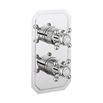 Crosswater Belgravia Crosshead Slimline Thermostatic Shower Valve with 2 Outlets - Portrait