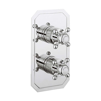 Crosswater Belgravia Crosshead Slimline 2 Outlet WRAS Approved Concealed Thermostatic Shower Valve
