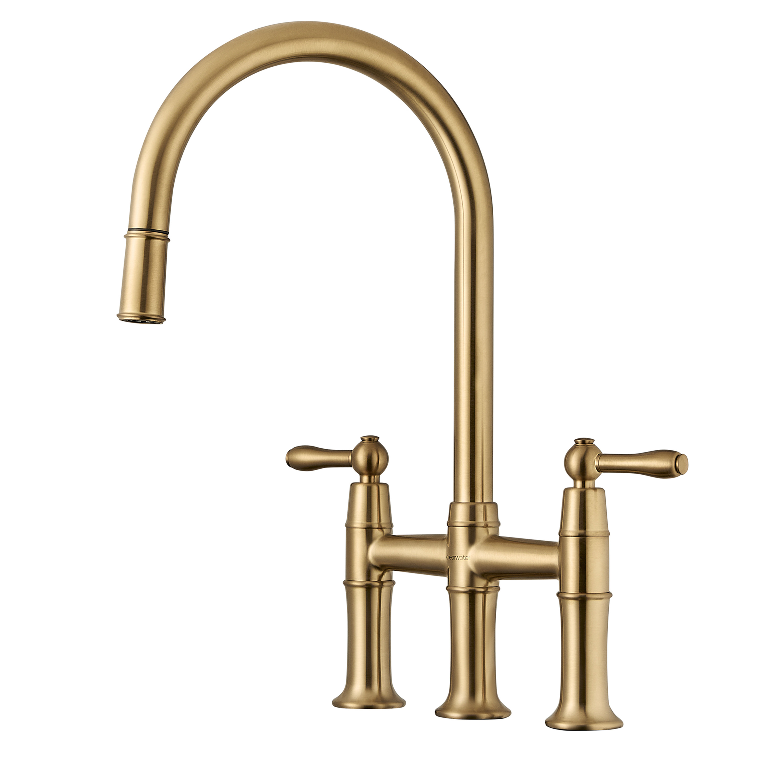 Clearwater Broadway Traditional Pull Out Bridge Kitchen Mixer Tap