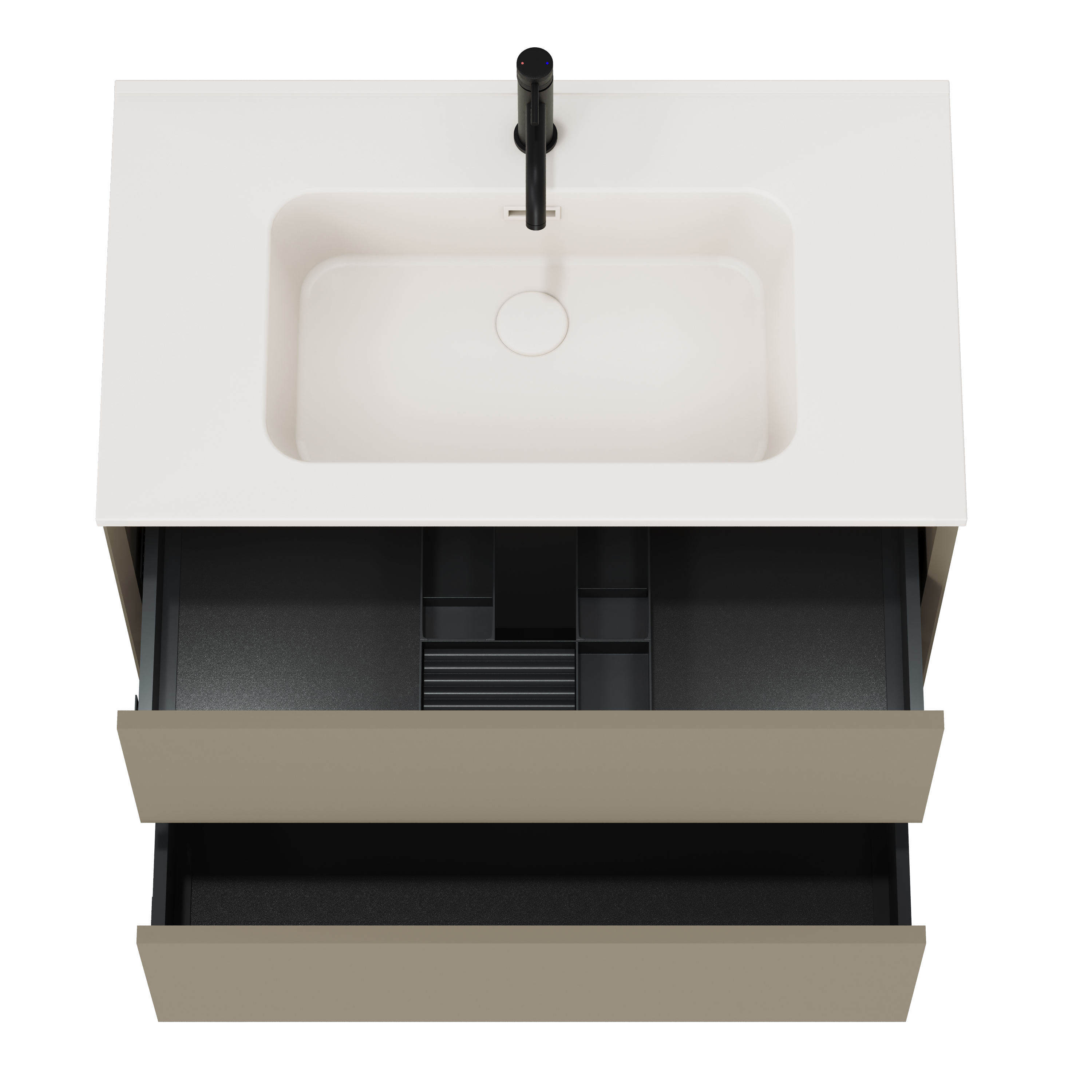 Oslo 800mm Wall Mounted Vanity Unit & Matt White Basin
