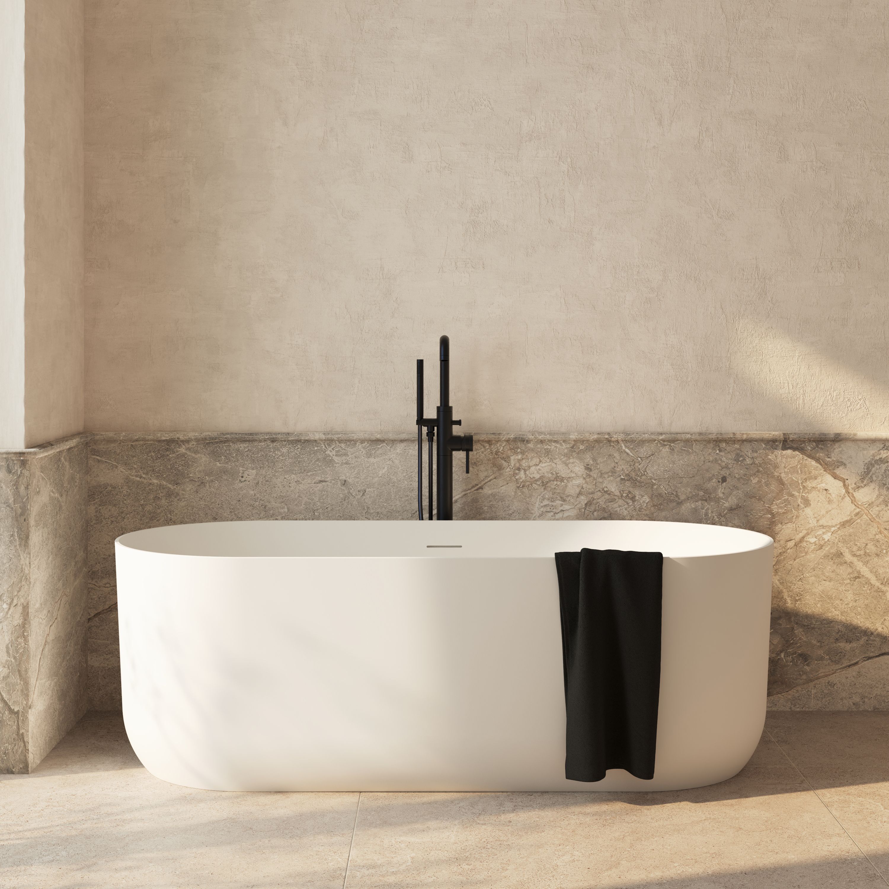 Dune Oval Freestanding Acrylic Bath 1700 - x 750mm