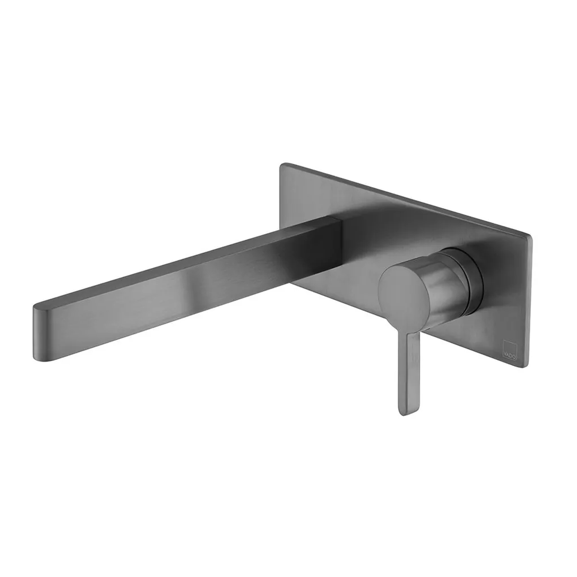 Vado Individual Edit Wall Mounted Single Lever Basin Mixer Tap with Backplate