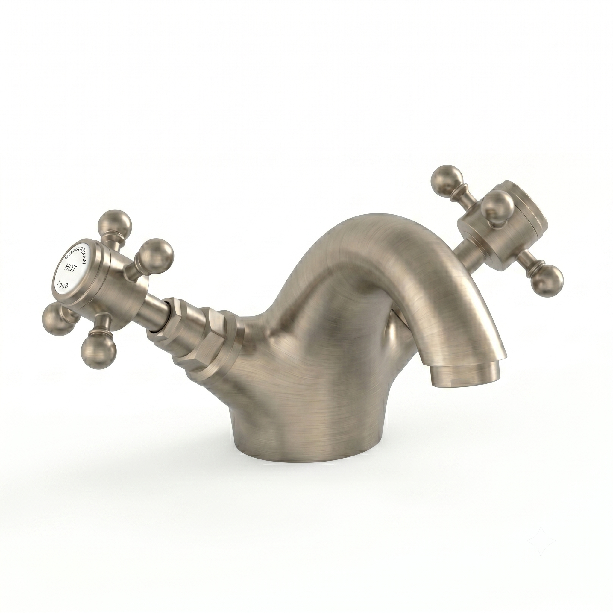 Butler & Rose Eliza Crosshead Mono Basin Mixer Tap & Waste