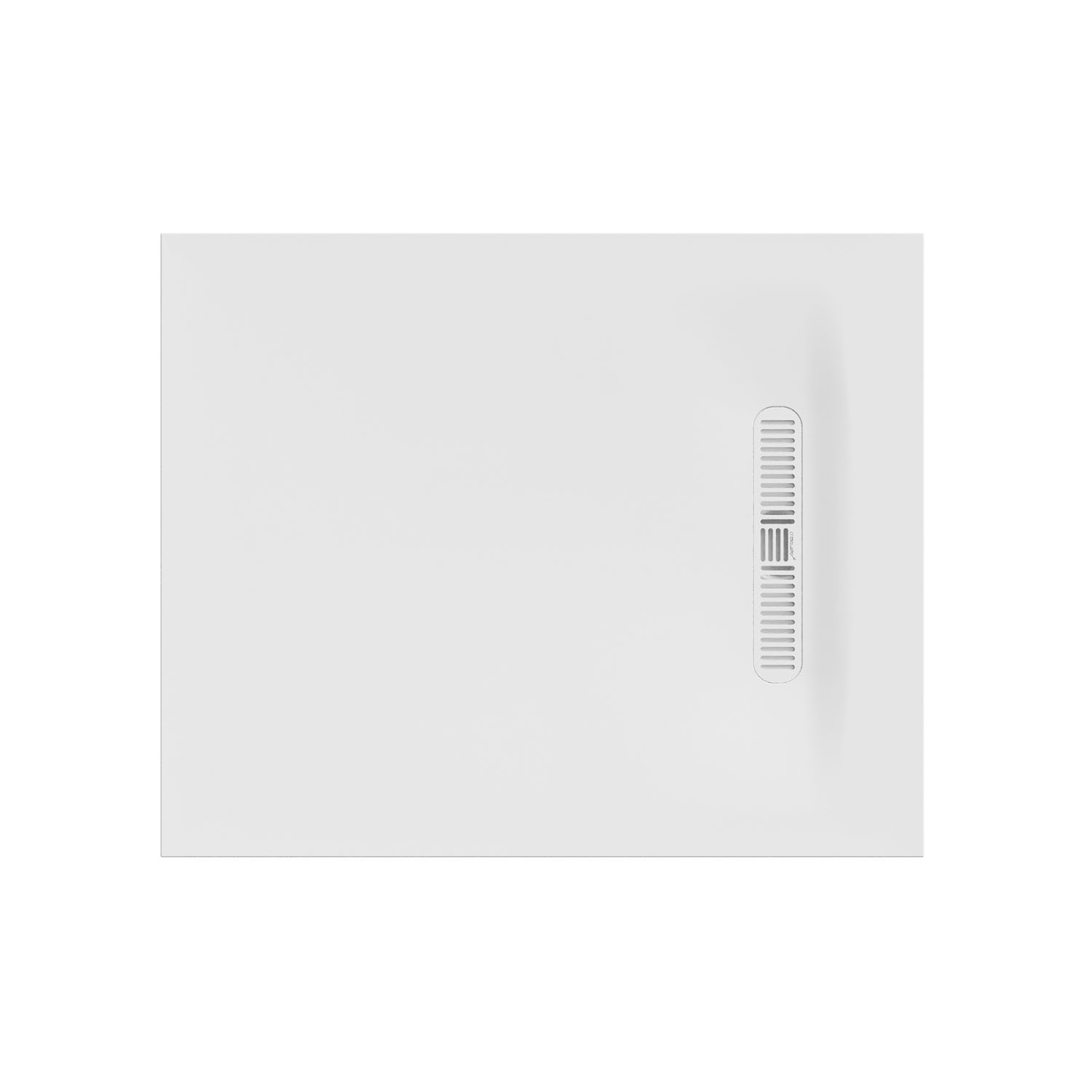 Crosswater Vito 25mm Dolomite Stone Resin Rectangular Shower Tray with Linear Waste Position