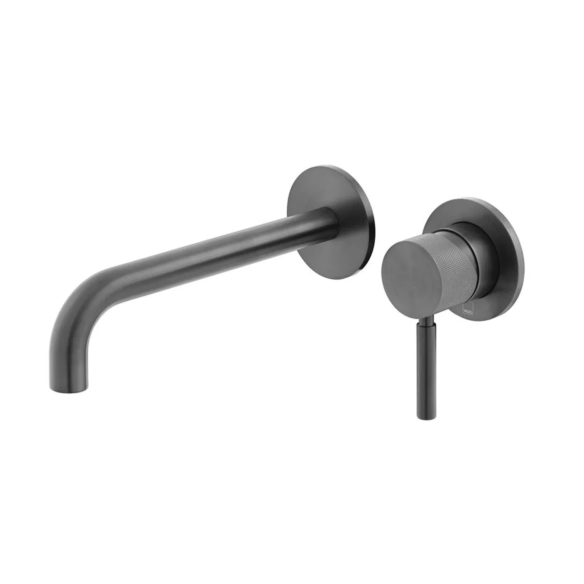 Vado Individual Origins Slimline 2 Hole Wall Mounted Basin Mixer Tap with Knurled Handle