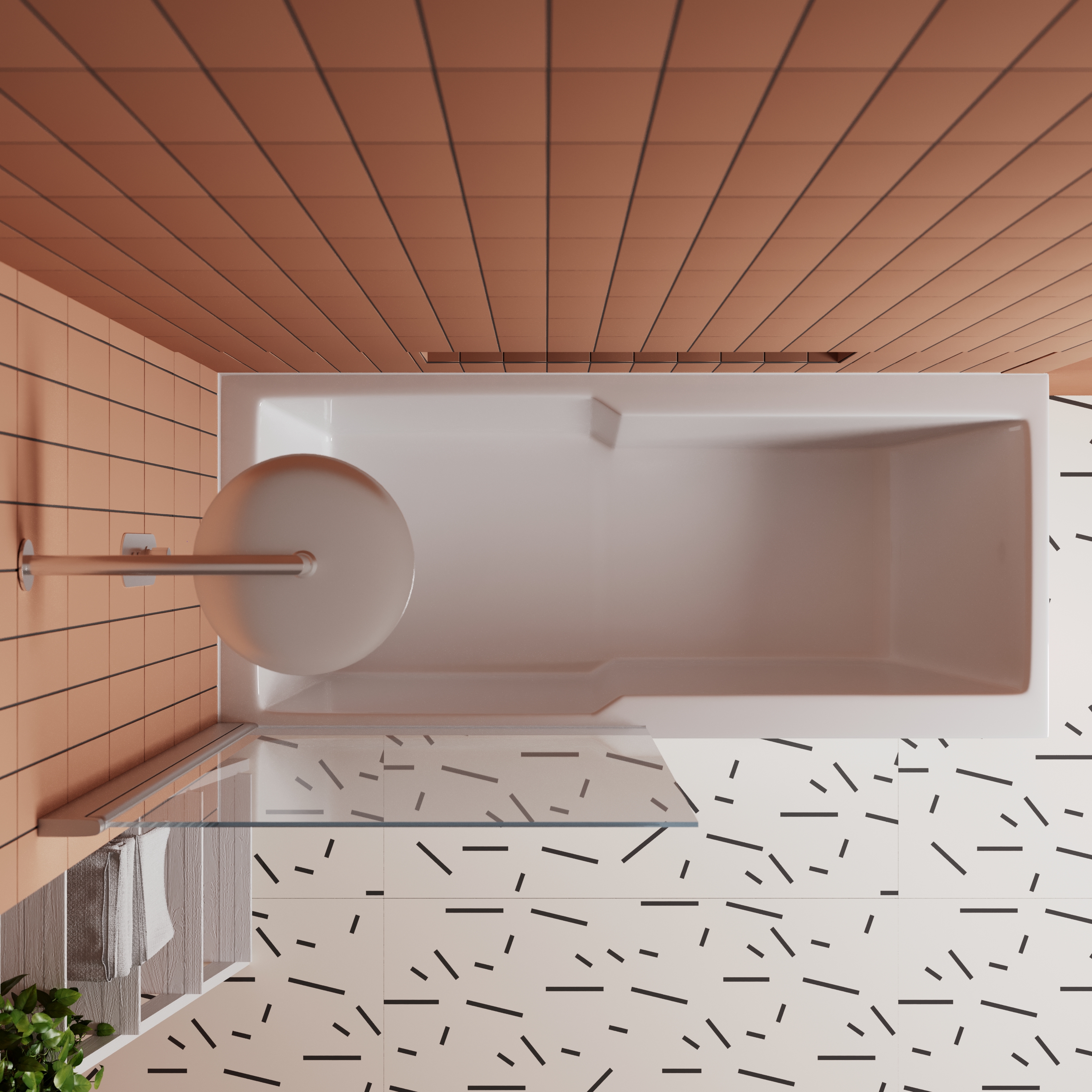 Drench Keyhole Shower Bath & Shower Screen