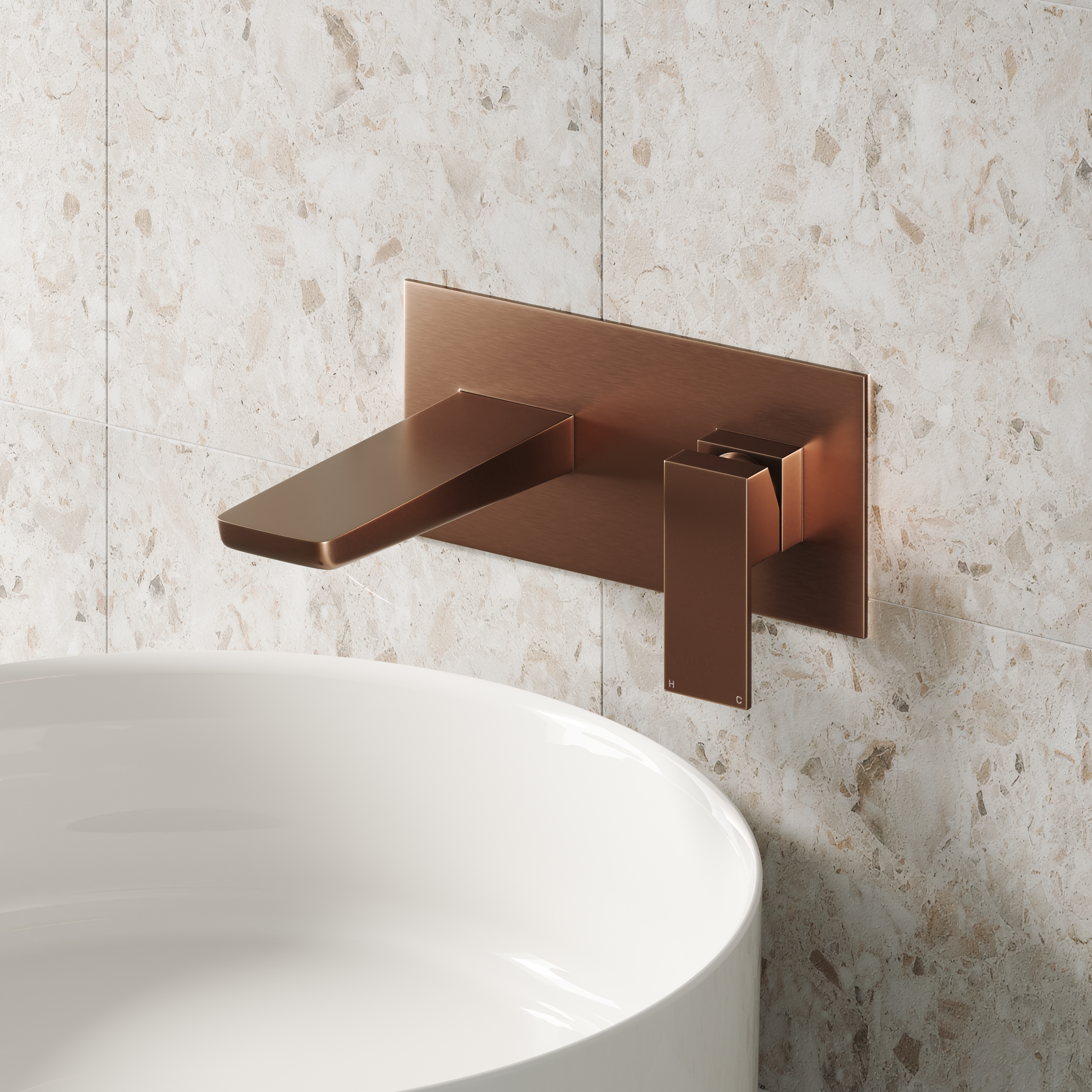 Harbour Status Wall Mounted Basin Mixer Tap