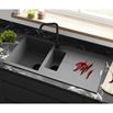 Clearwater Rio 1.5 Bowl Granite Composite Sink & Waste with Reversible Drainer - 1000 x 500mm