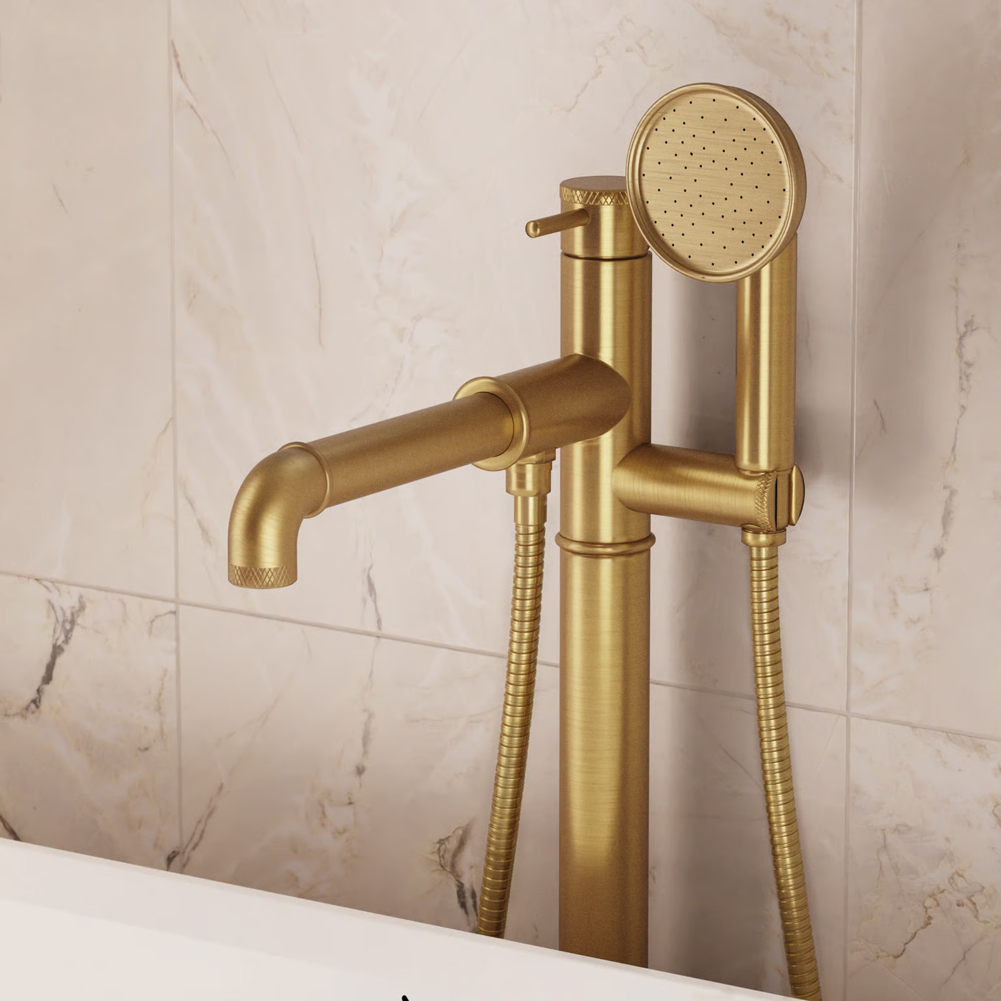 Crosswater MPRO Industrial Floorstanding Bath & Shower Mixer Tap