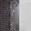 Crosswater Belgravia Multifunction Shower Valve with Slide Rail and Handset and Fixed Shower Head - 8 Inch Chrome Shower Head