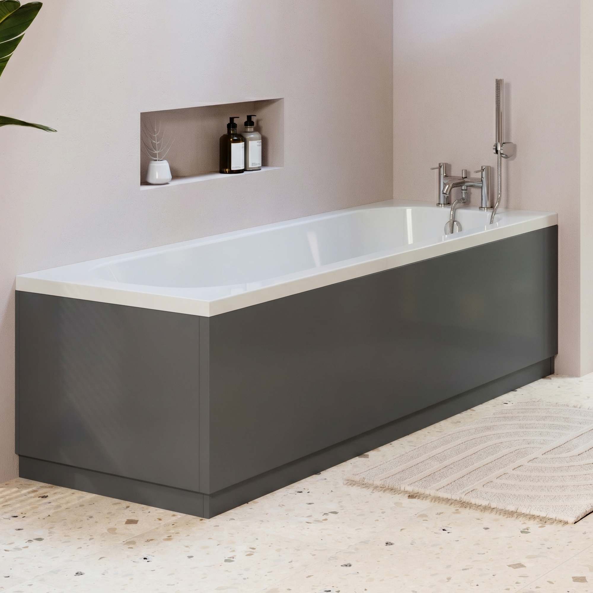 Erin 1700mm Straight Front Bath Panel