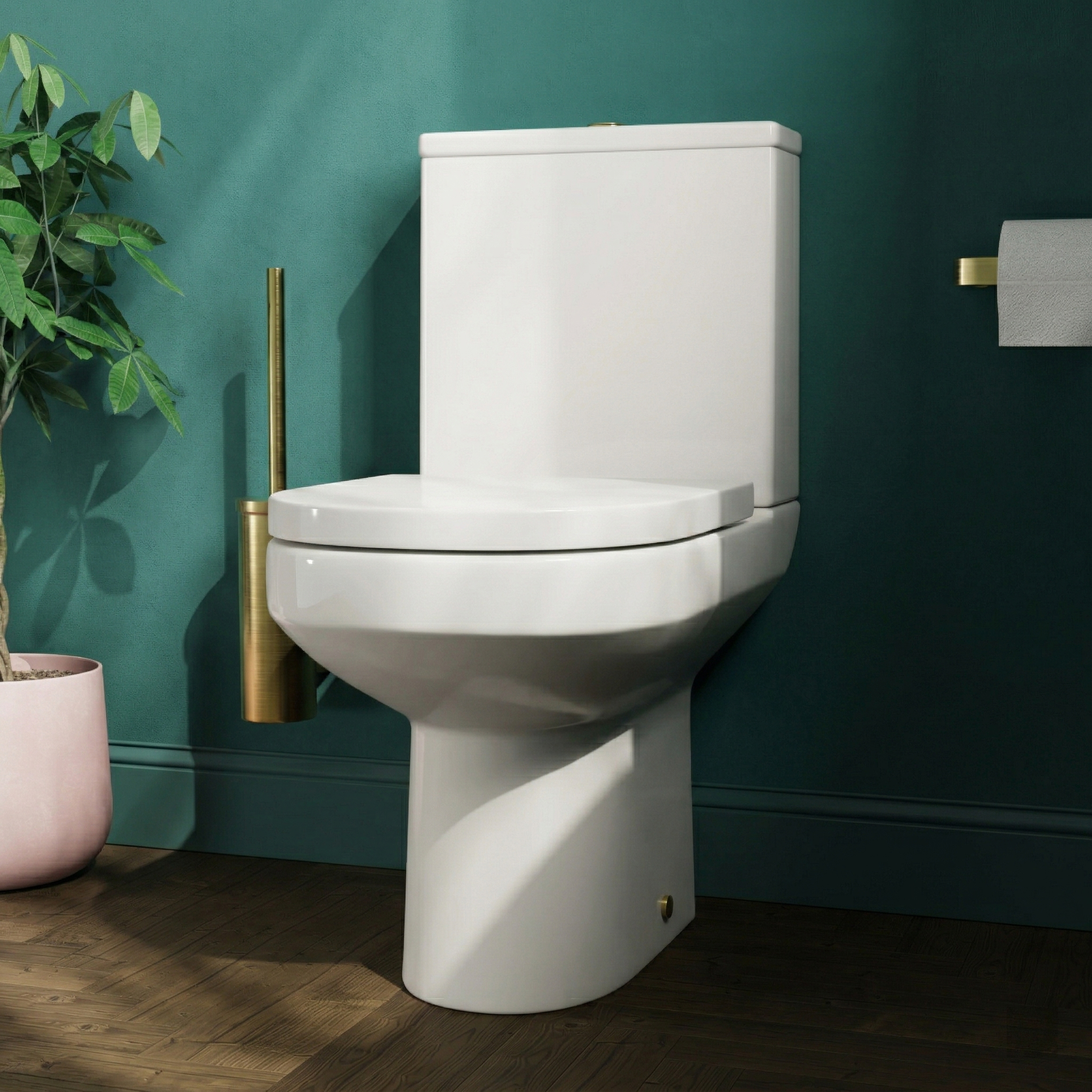 Lorraine Rimless Close Coupled Compact Toilet & Soft Close Seat