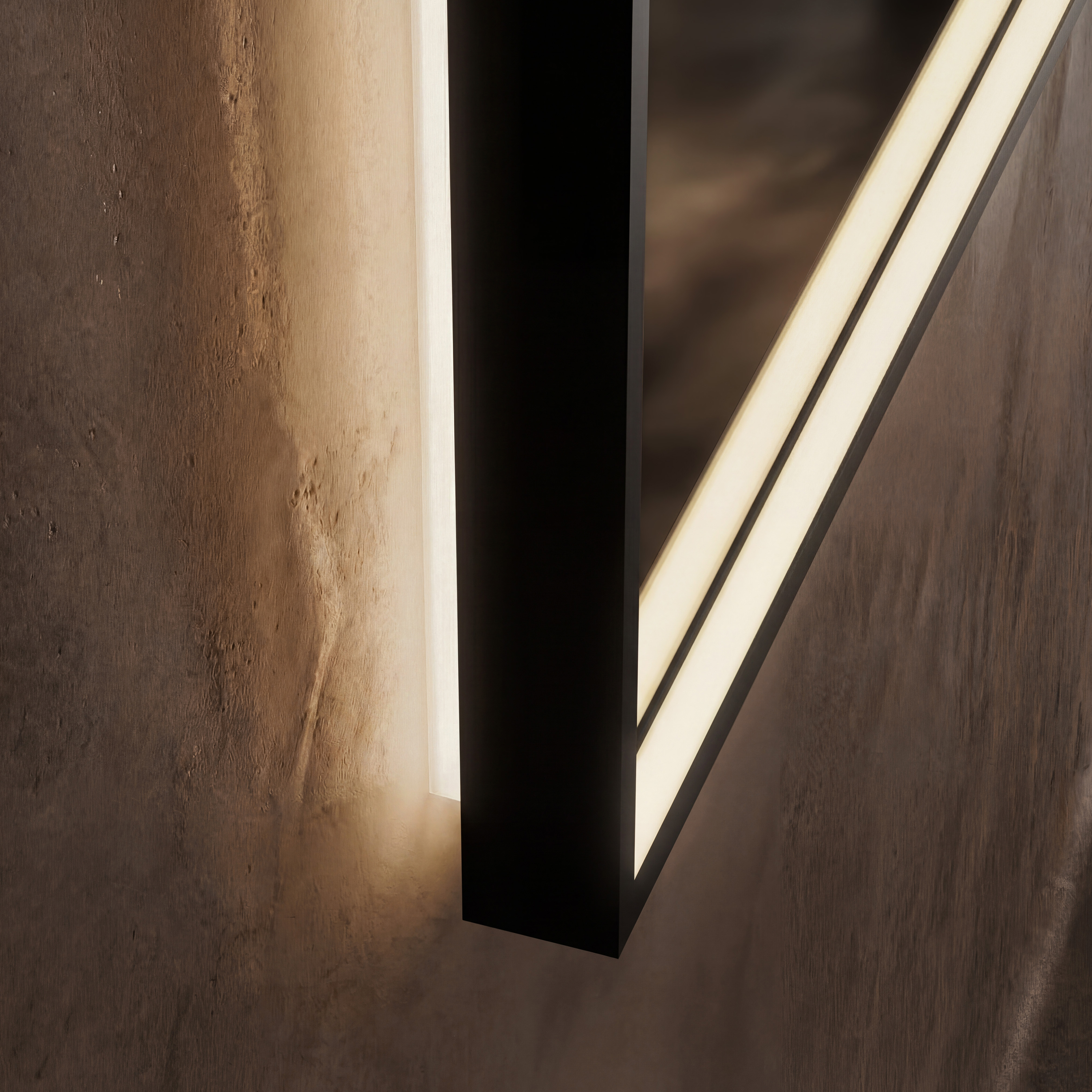 Origins Living Kingsley Matt Black Illuminated Rectangular Mirror with Colour Change Lights - 600 x 800mm