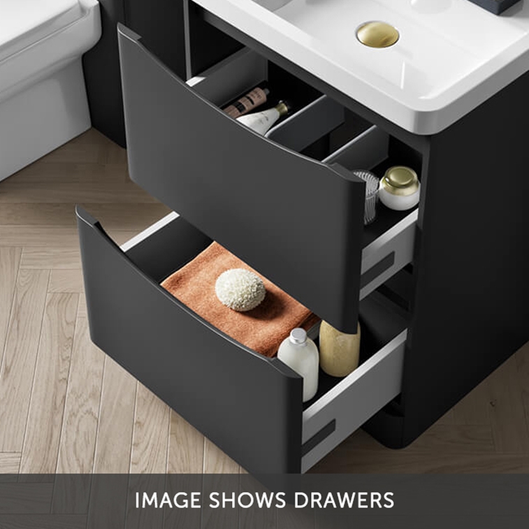 Harbour Clarity 600mm Floorstanding Vanity Unit & Countertop | Tap ...