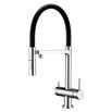 Clearwater Bellatrix Professional Mono Kitchen Mixer with Detachable Spout and Cold Filtered Water - Chrome/Black