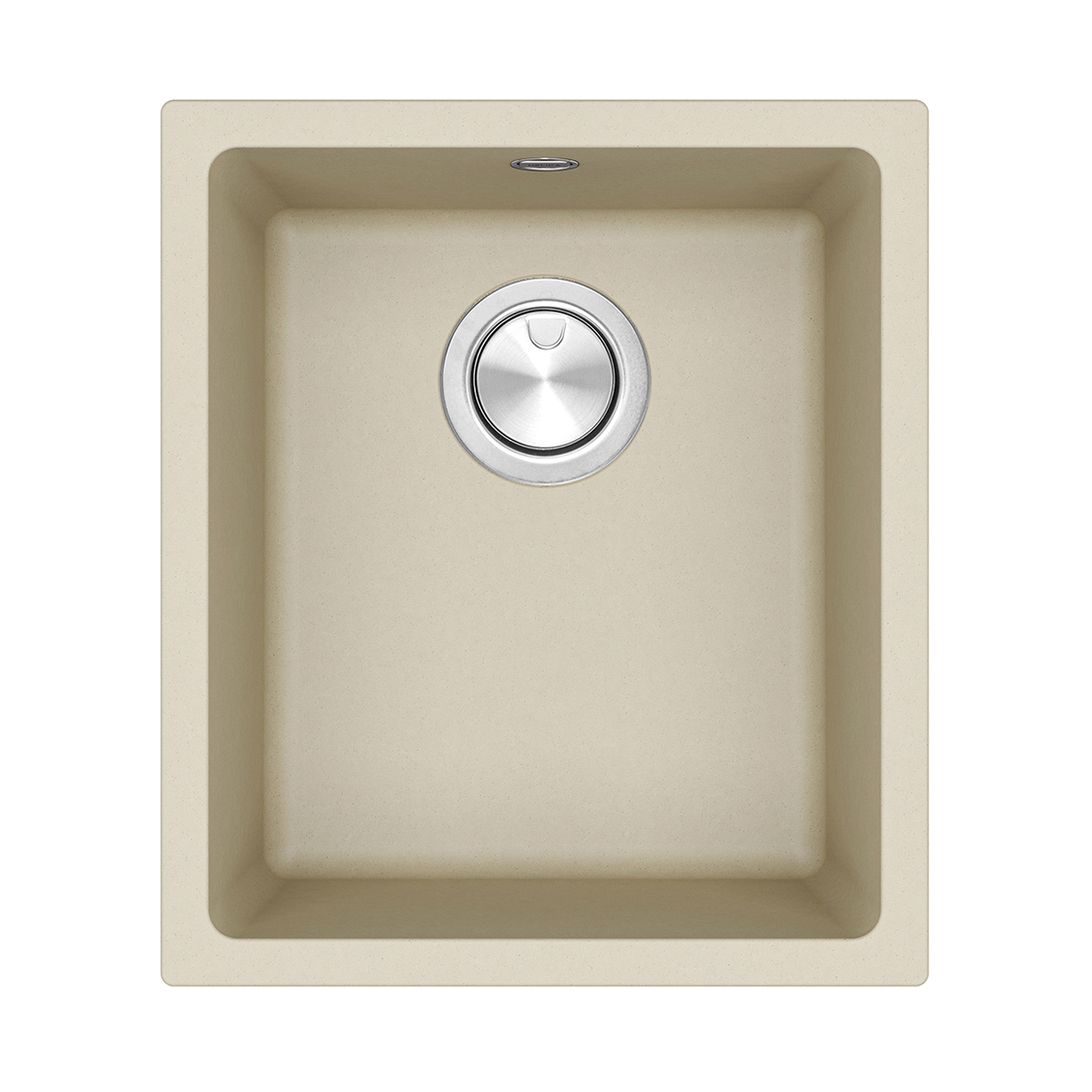Clearwater Lumen 1 Bowl Granite Composite Inset/Undermount Kitchen Sink - 390 x 450mm