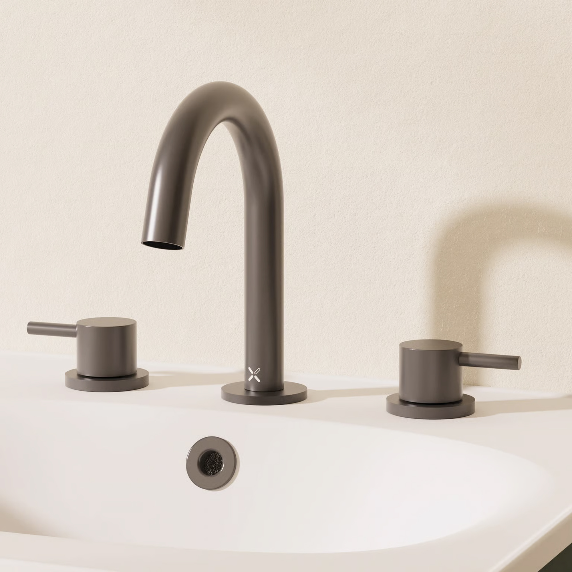 Crosswater MPRO 3 Hole Basin Mixer Tap