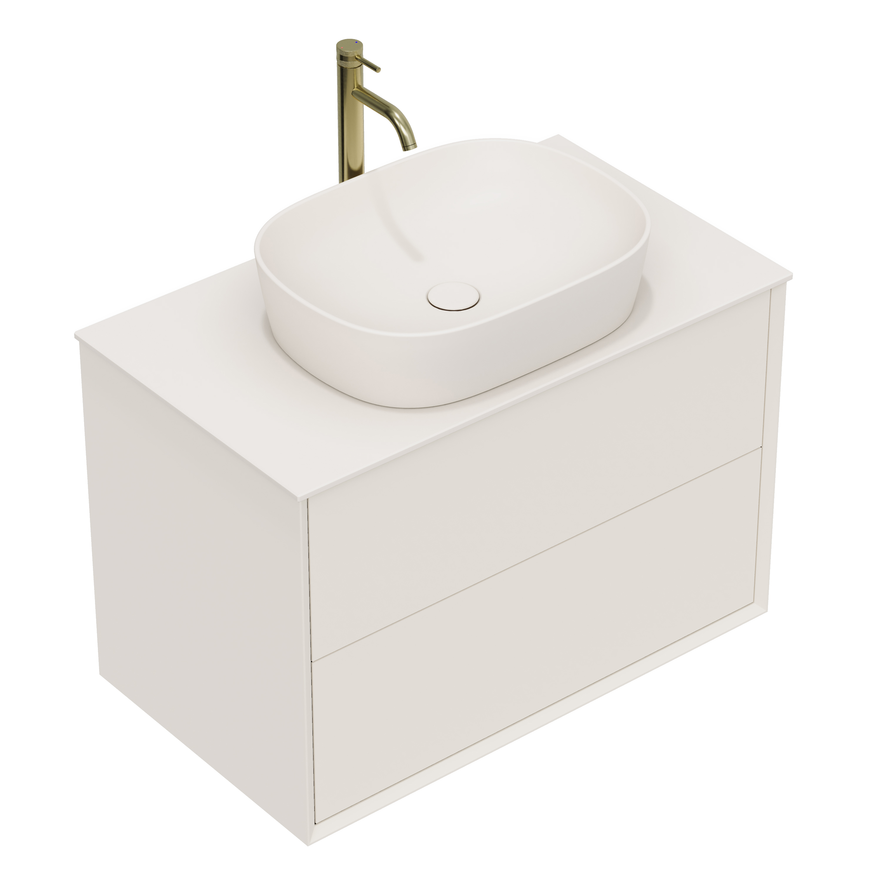 Oslo 800mm Wall Mounted Vanity Unit & Sintered Stone Countertop