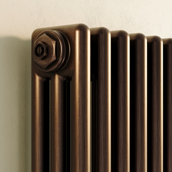 Copper 3 Column Radiator Toasty Ardleigh Antique Copper Vertical 3 Column Radiator | Tap Warehouse