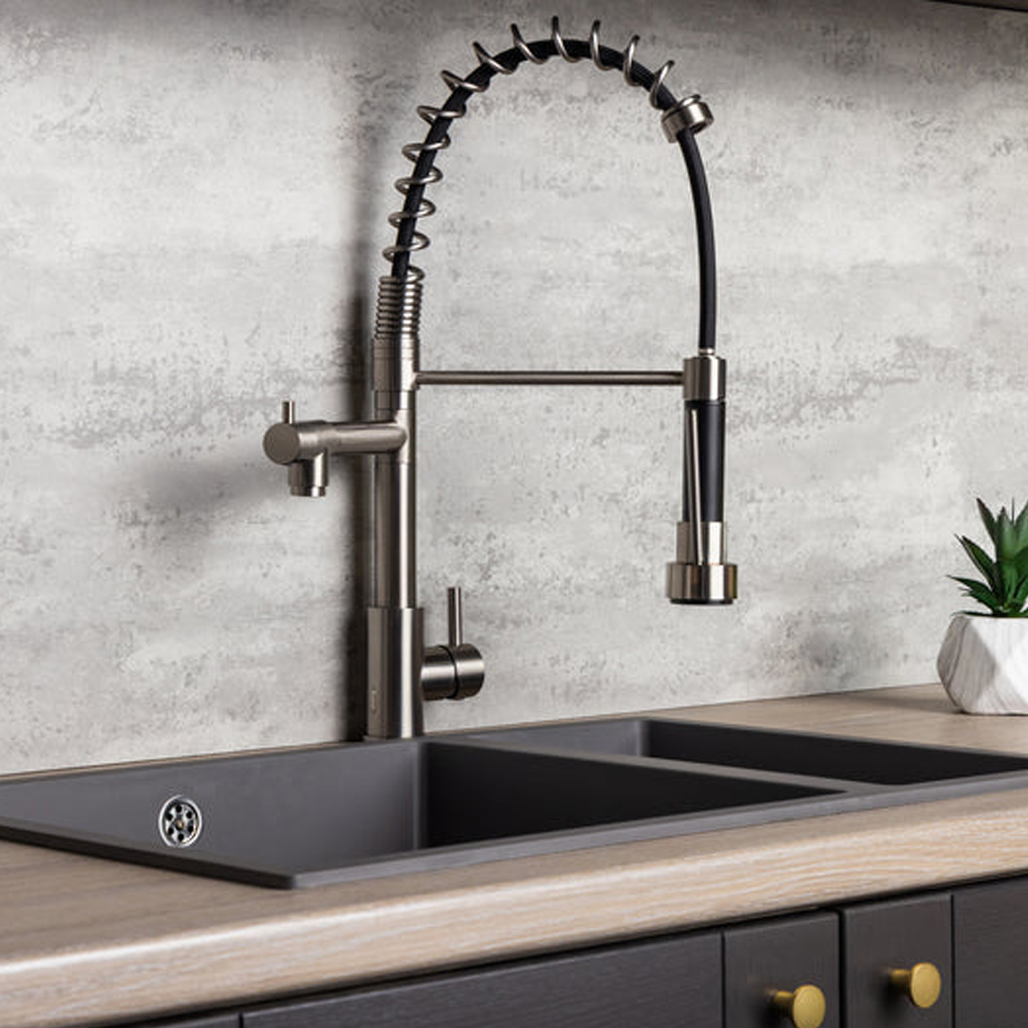 Top-Fix Alto Multiuse Pull Out Mono Kitchen Mixer Tap