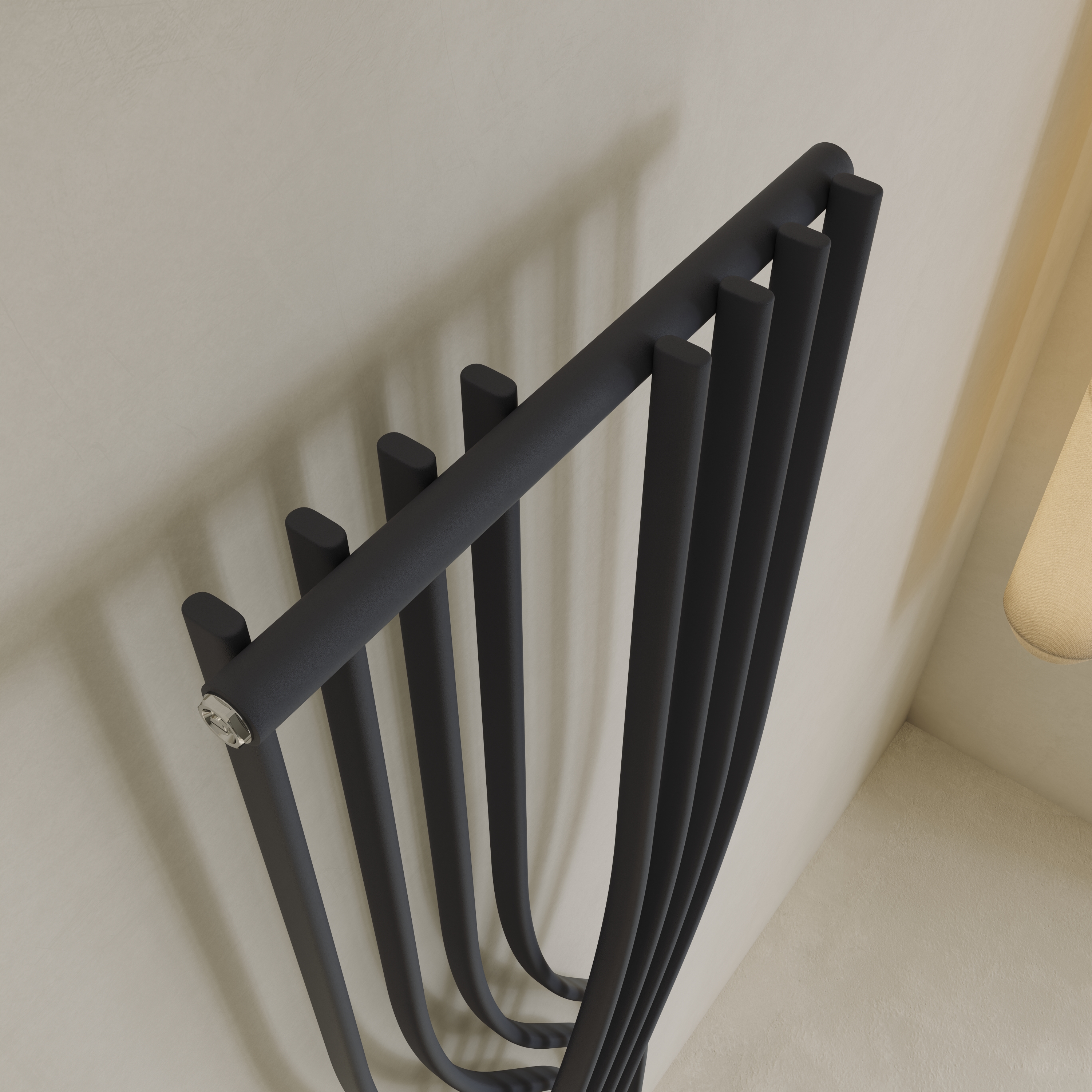 Toasty Embrace Anthracite Vertical Radiator - 1775 x 450mm