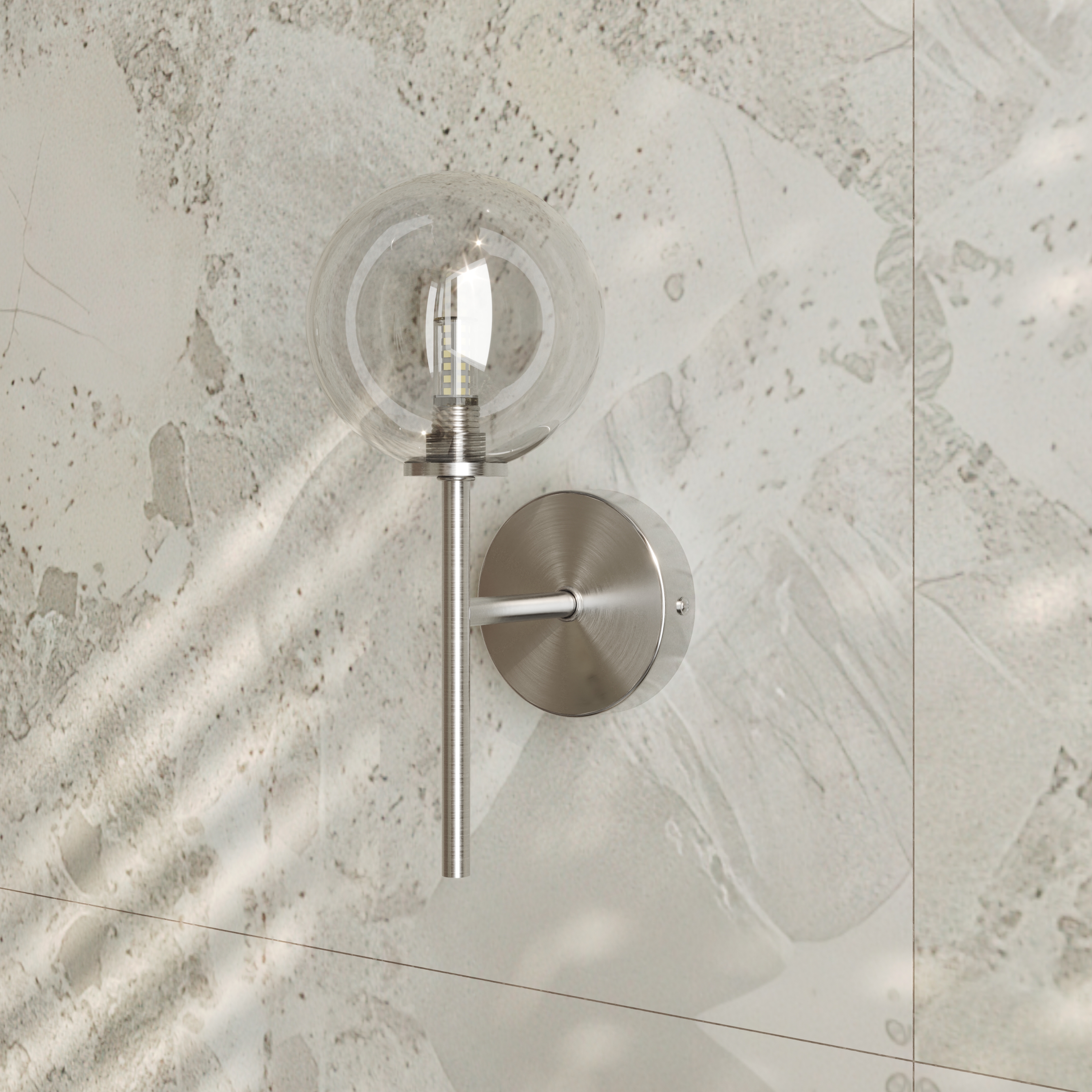 Harbour Glass Globe Wall Light
