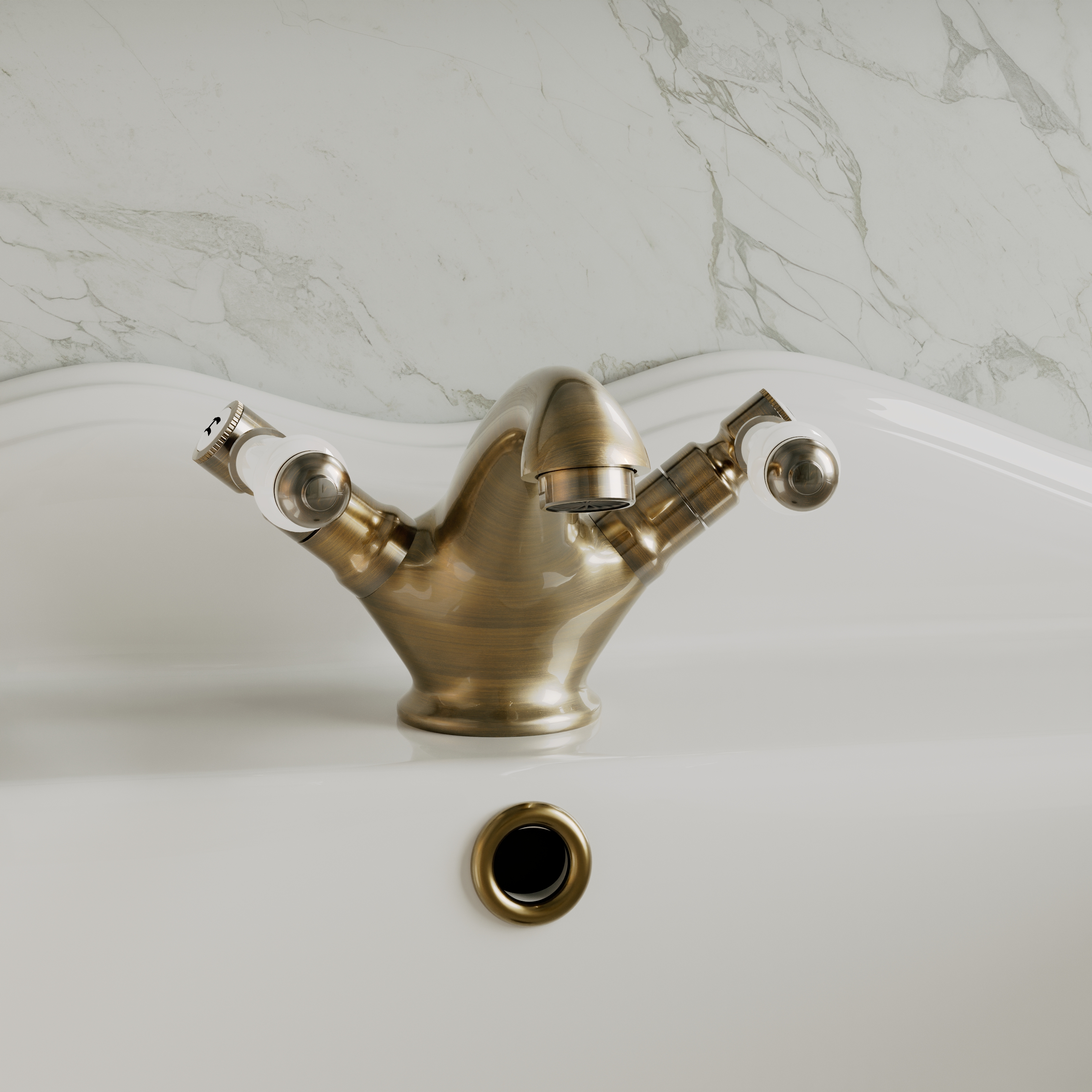 Butler & Rose Eliza Lever Mono Basin Mixer Tap & Waste