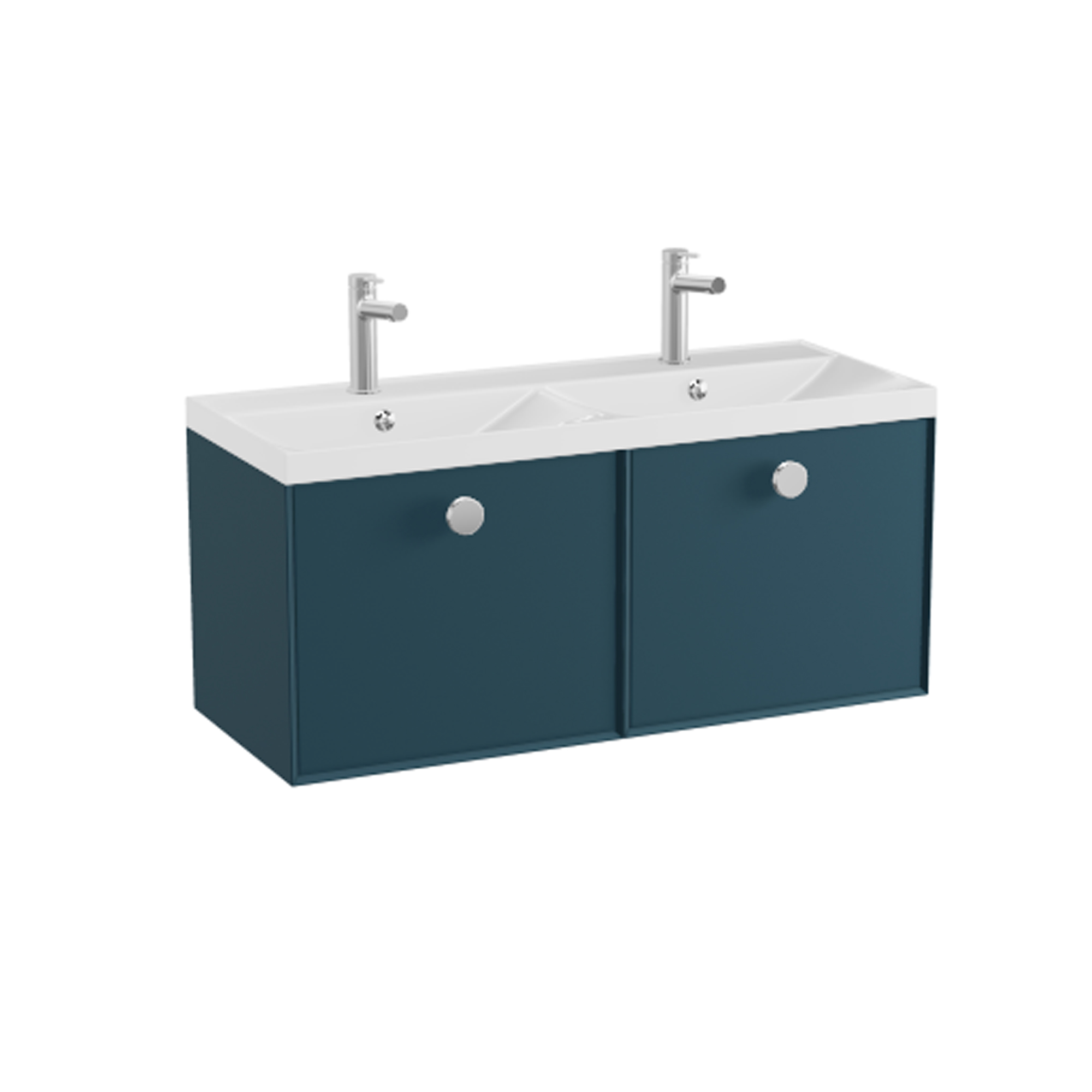 Vado Safari 1000mm Wall Hung Vanity Unit & Double Basin