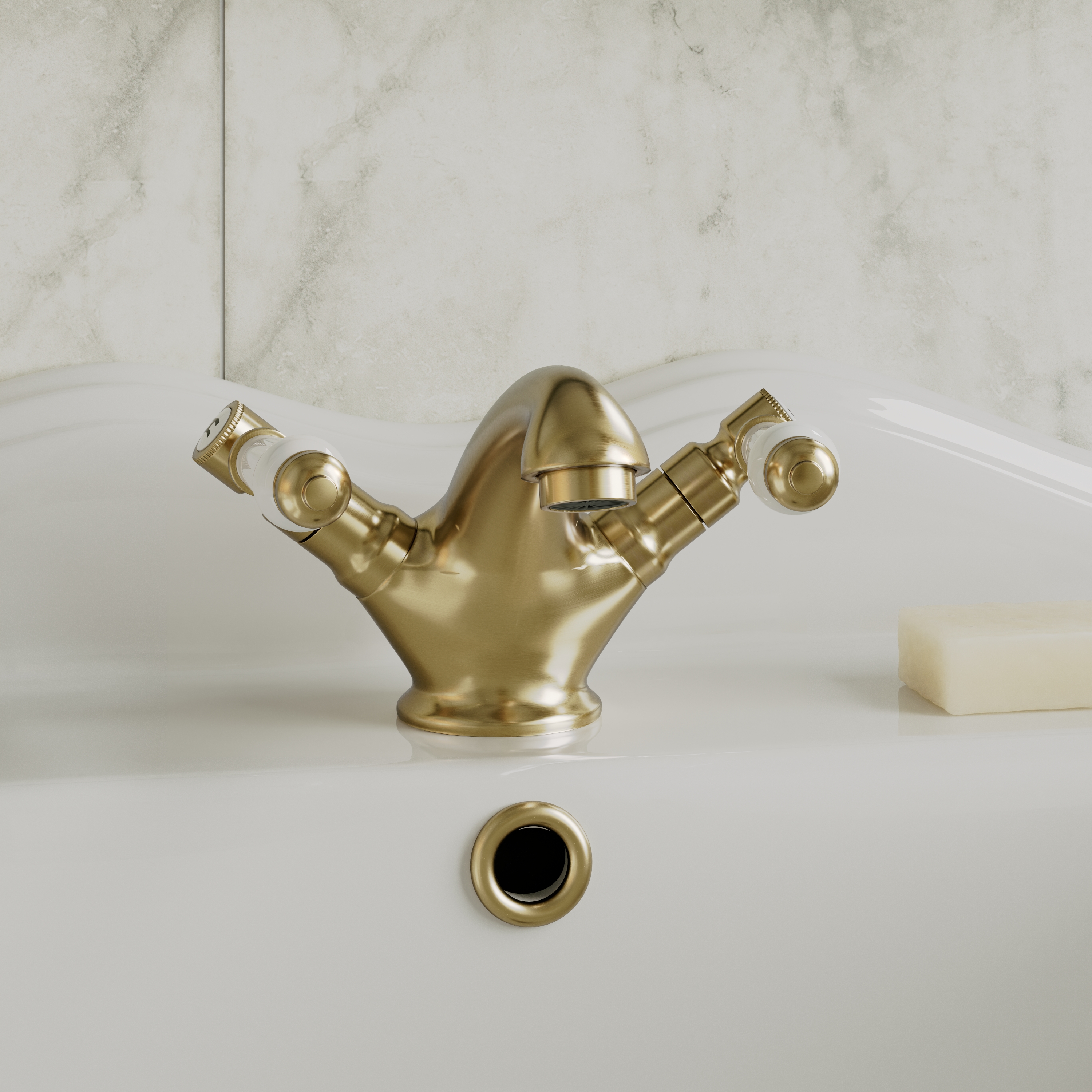 Butler & Rose Eliza Lever Mono Basin Mixer Tap & Waste
