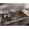 Blanco Metra XL 6 S 1 Bowl Inset Coffee Silgranit Composite Kitchen Sink & Waste with Reversible Drainer - 1000 x 500mm
