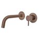 VOS Single Lever 210mm - 250mm Wall Mounted Basin Mixer - Brushed Bronze