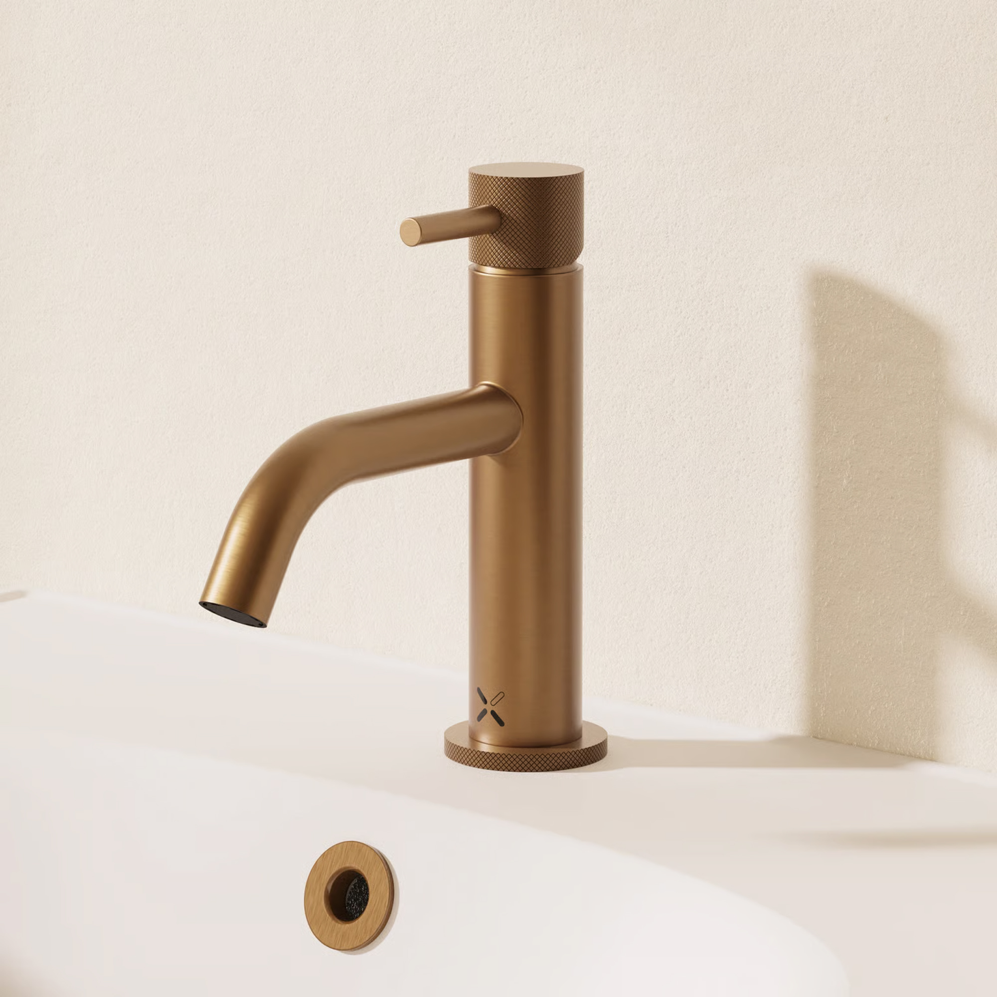 Crosswater MPRO Basin Mixer Tap with Knurled Detailing