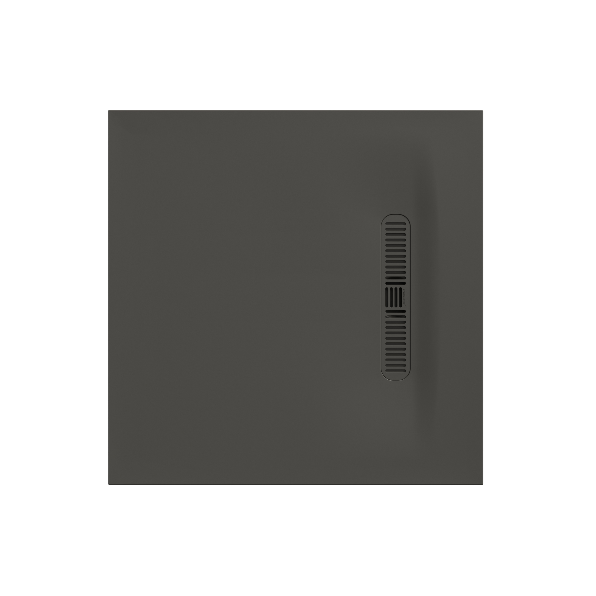 Crosswater Vito 25mm Dolomite Stone Resin Square Shower Tray with Linear Waste Cover