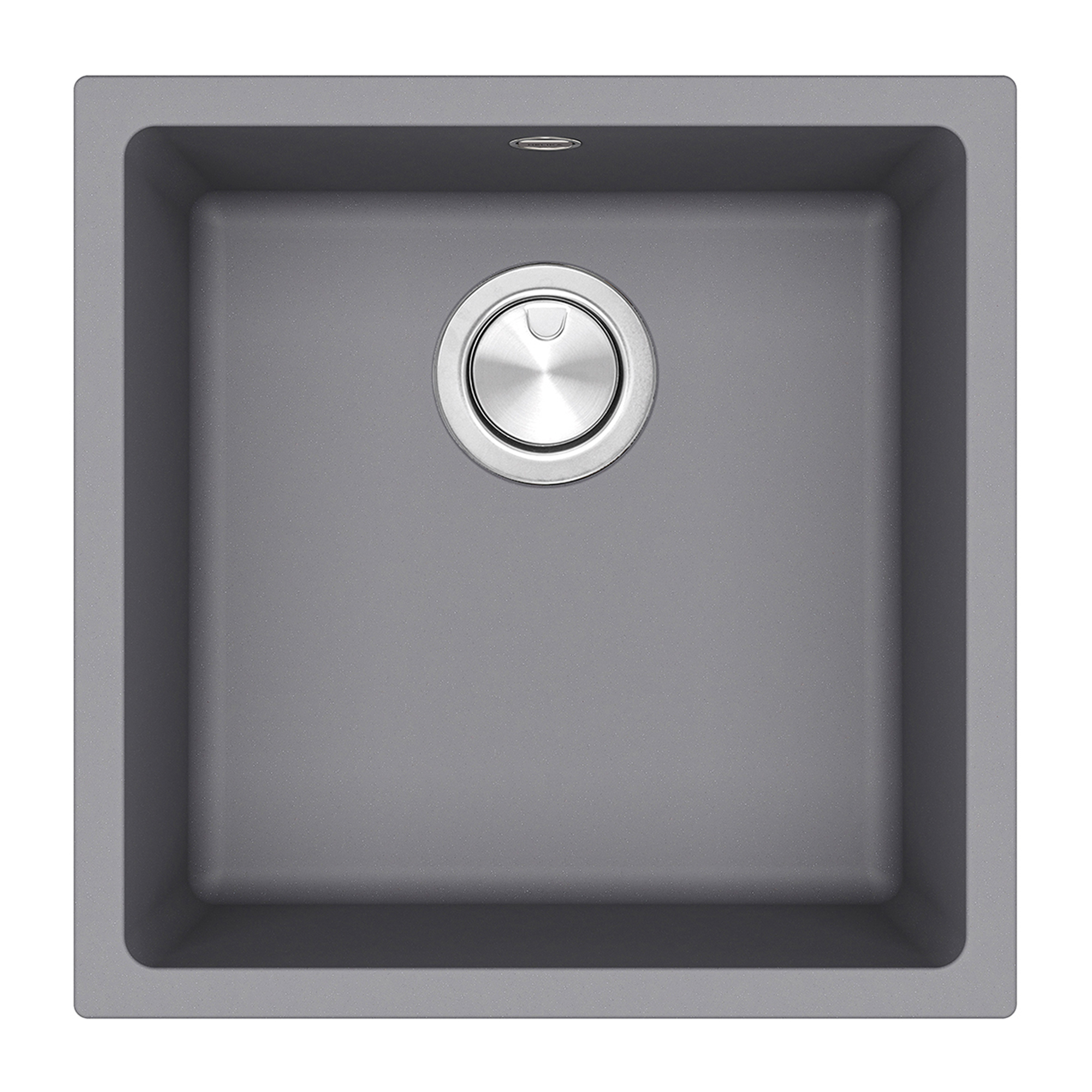 Clearwater Lumen 1 Bowl Granite Composite Inset/Undermount Kitchen Sink - 450 x 450mm