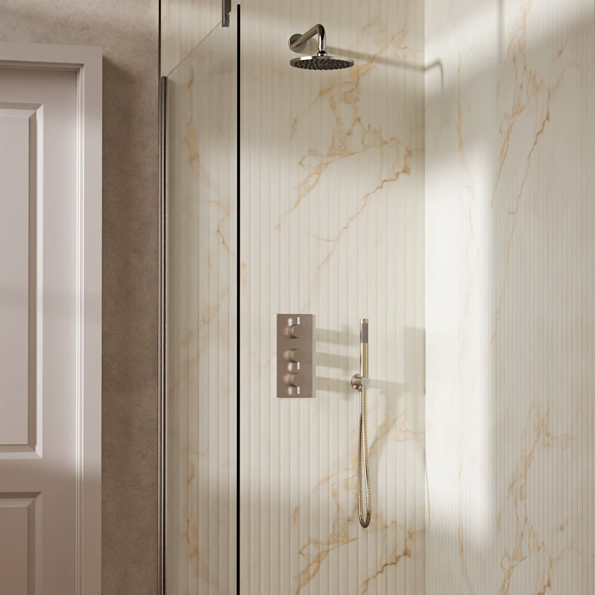 Crosswater MPRO 2 Outlet 3 Handle Shower Bundle