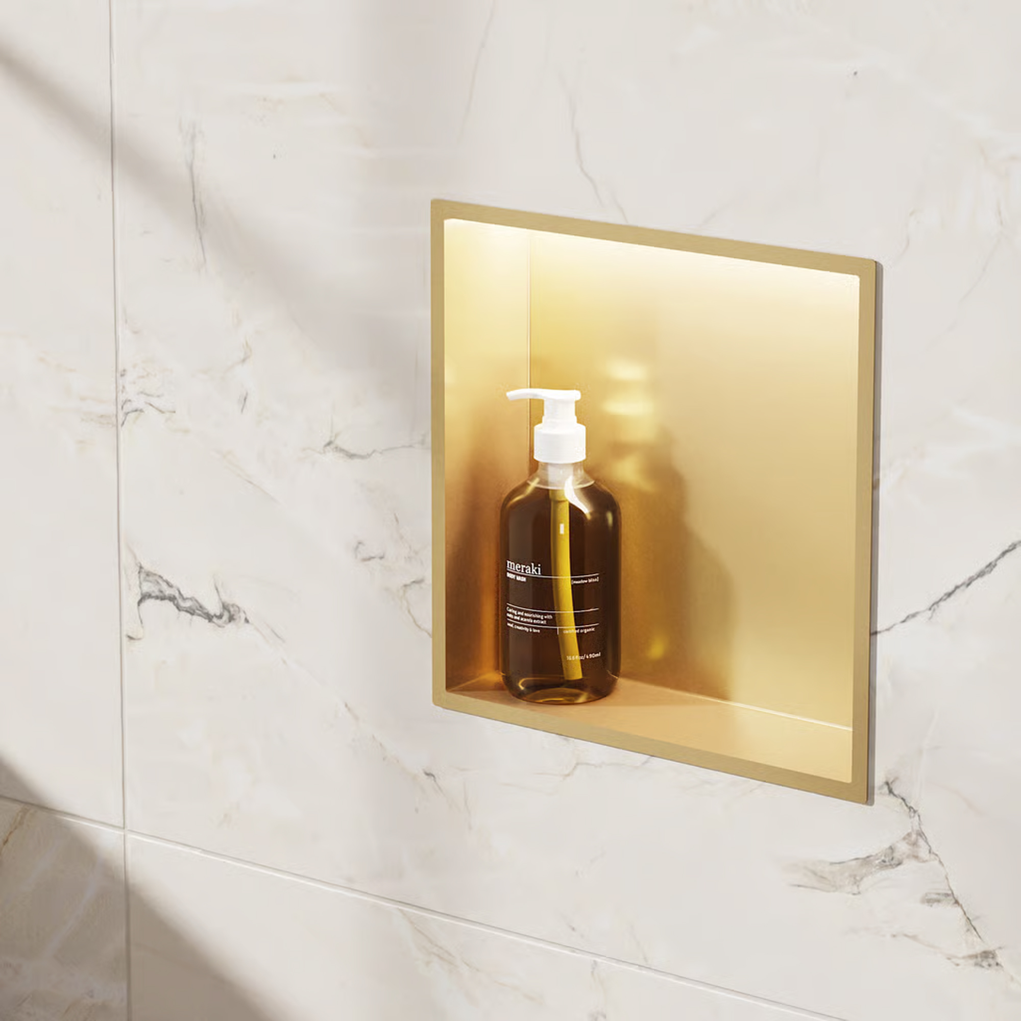 Crosswater Inset LED Illuminated Shower Niche - 305 x 305mm