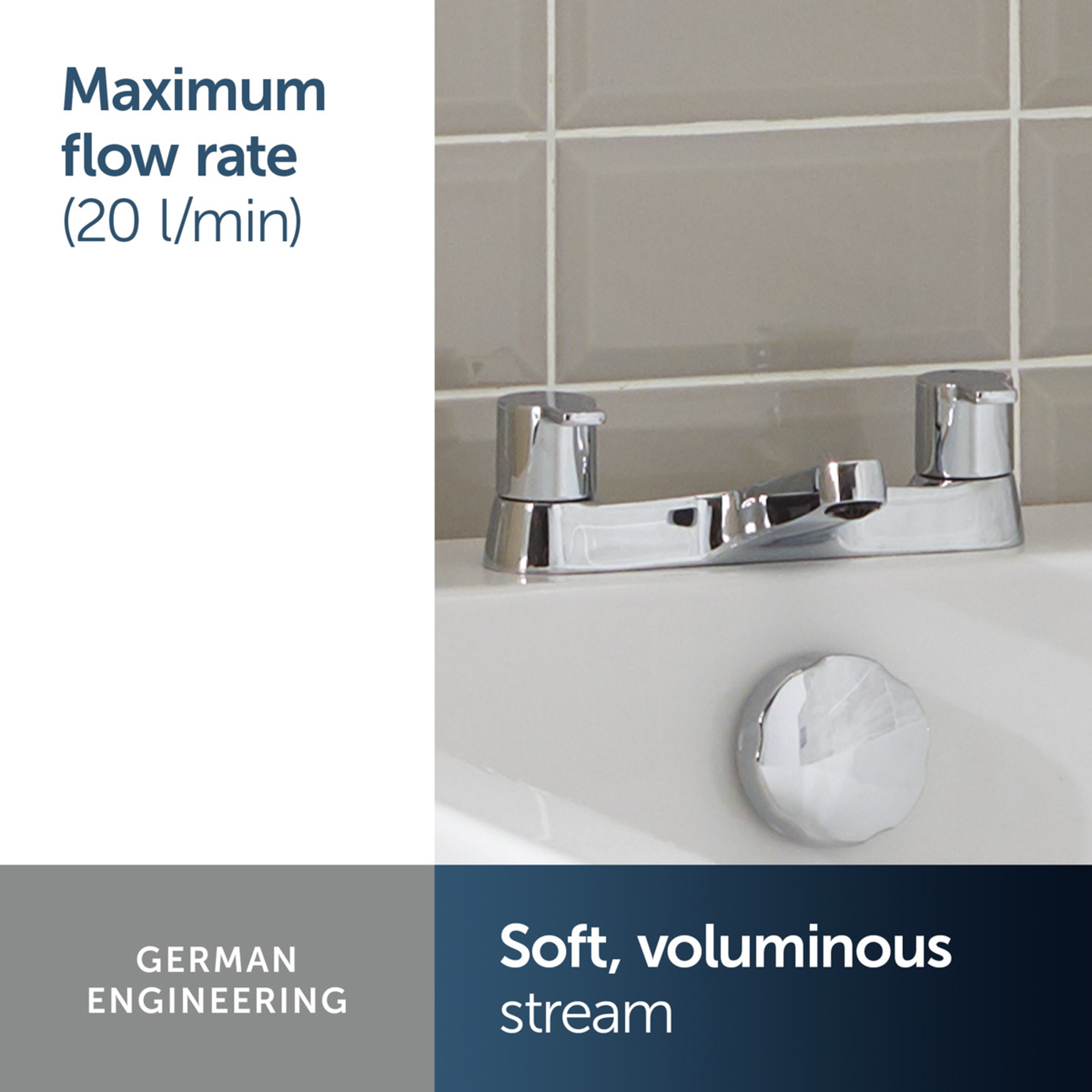 Ideal Standard Calista Deck Mounted Bath Filler