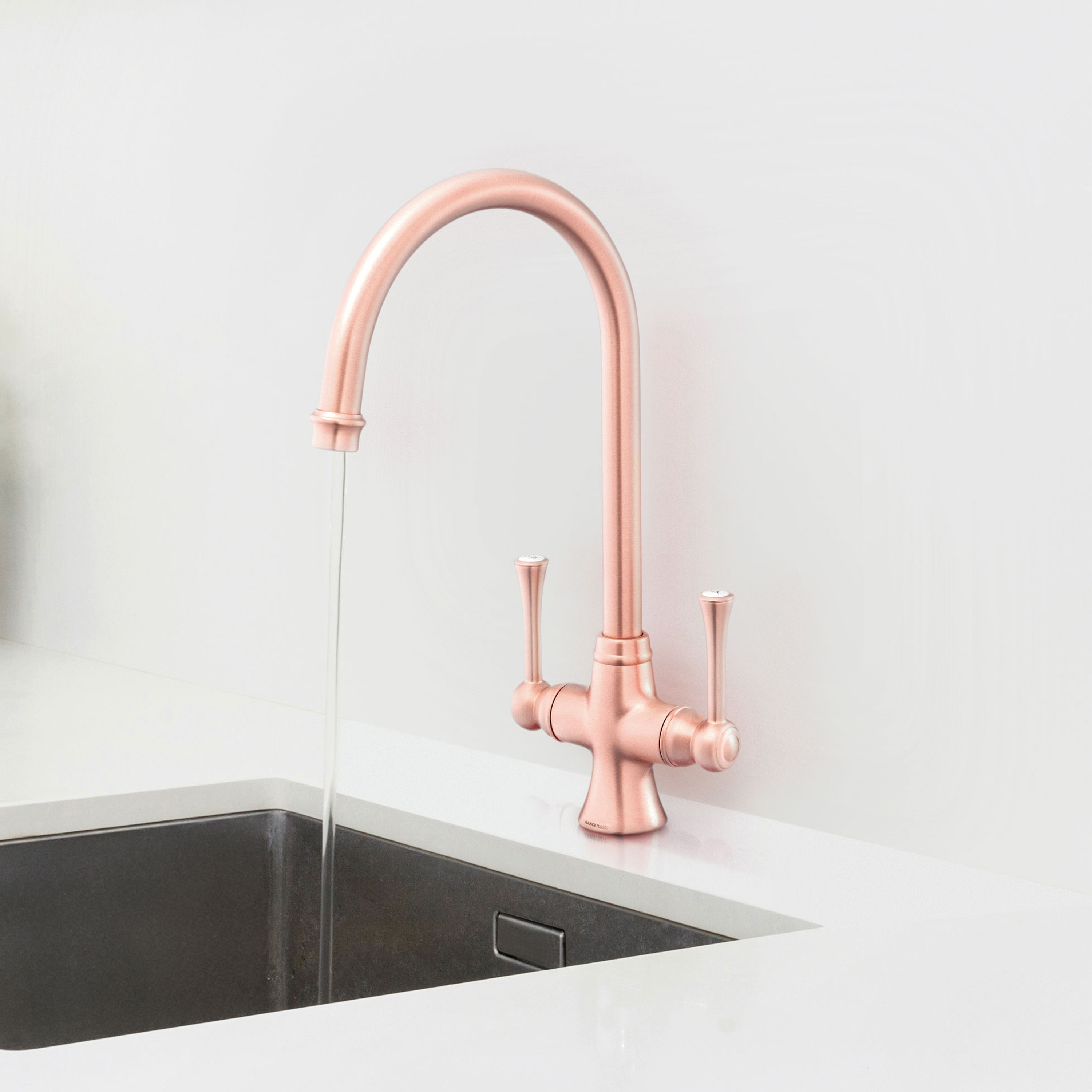Rangemaster Estuary Traditional Dual Lever Kitchen Mixer Tap