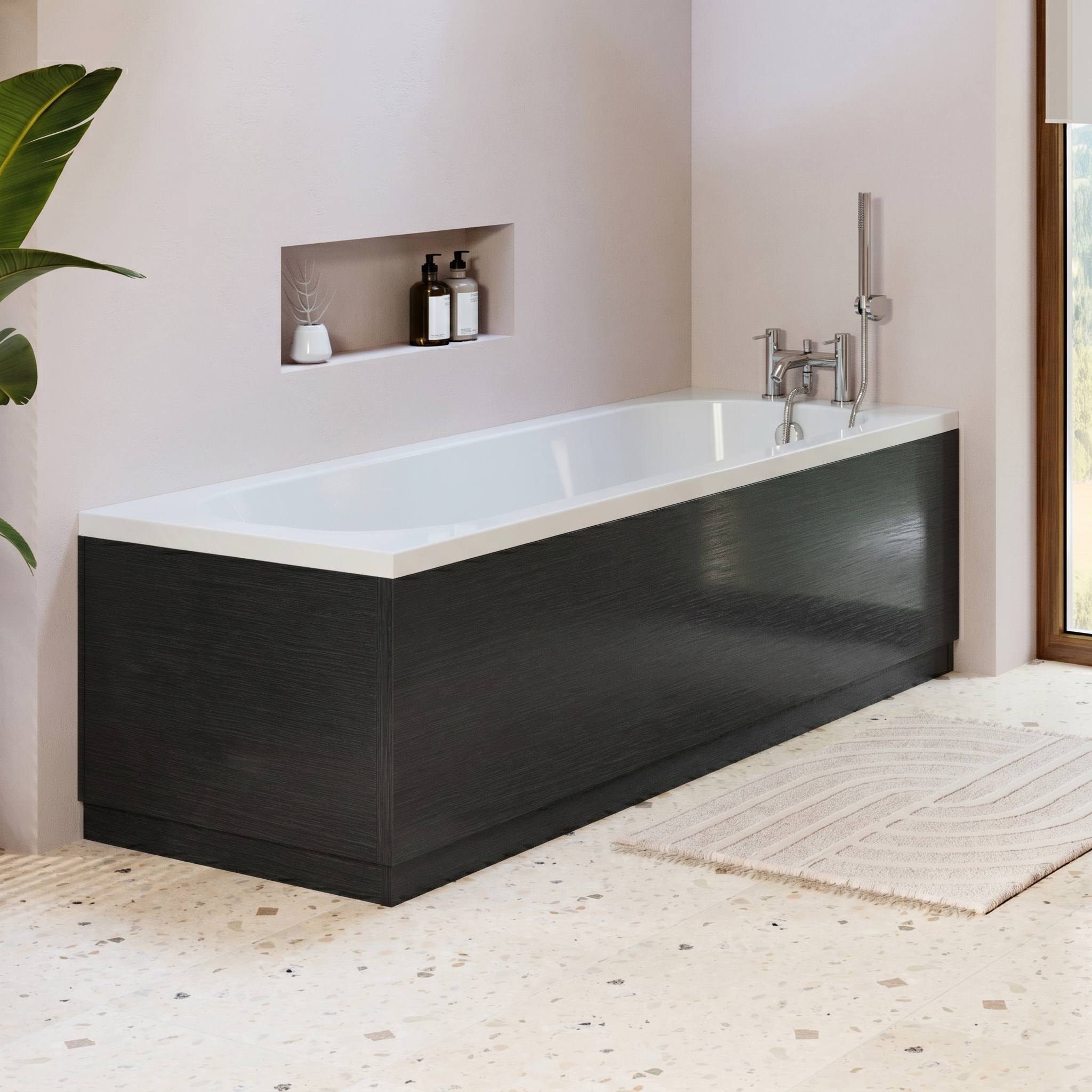 Erin 700mm L-Shaped Square End Bath Panel
