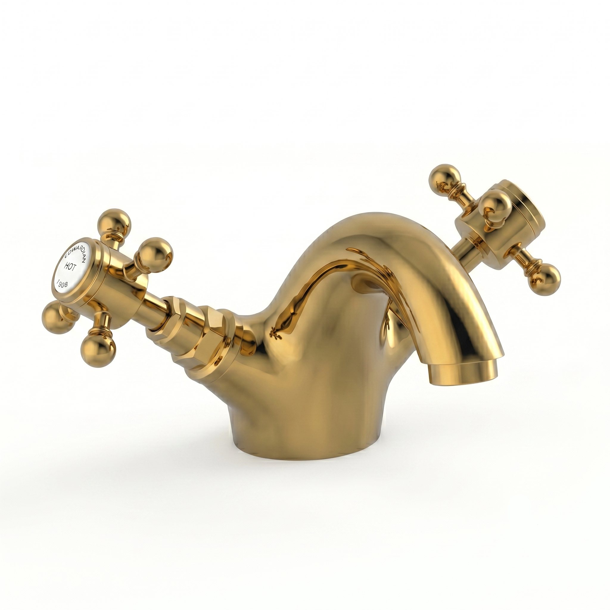 Butler & Rose Eliza Crosshead Mono Basin Mixer Tap & Waste