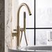 Crosswater MPRO Floorstanding Bath and Shower Mixer with Shower Kit - Brushed Brass